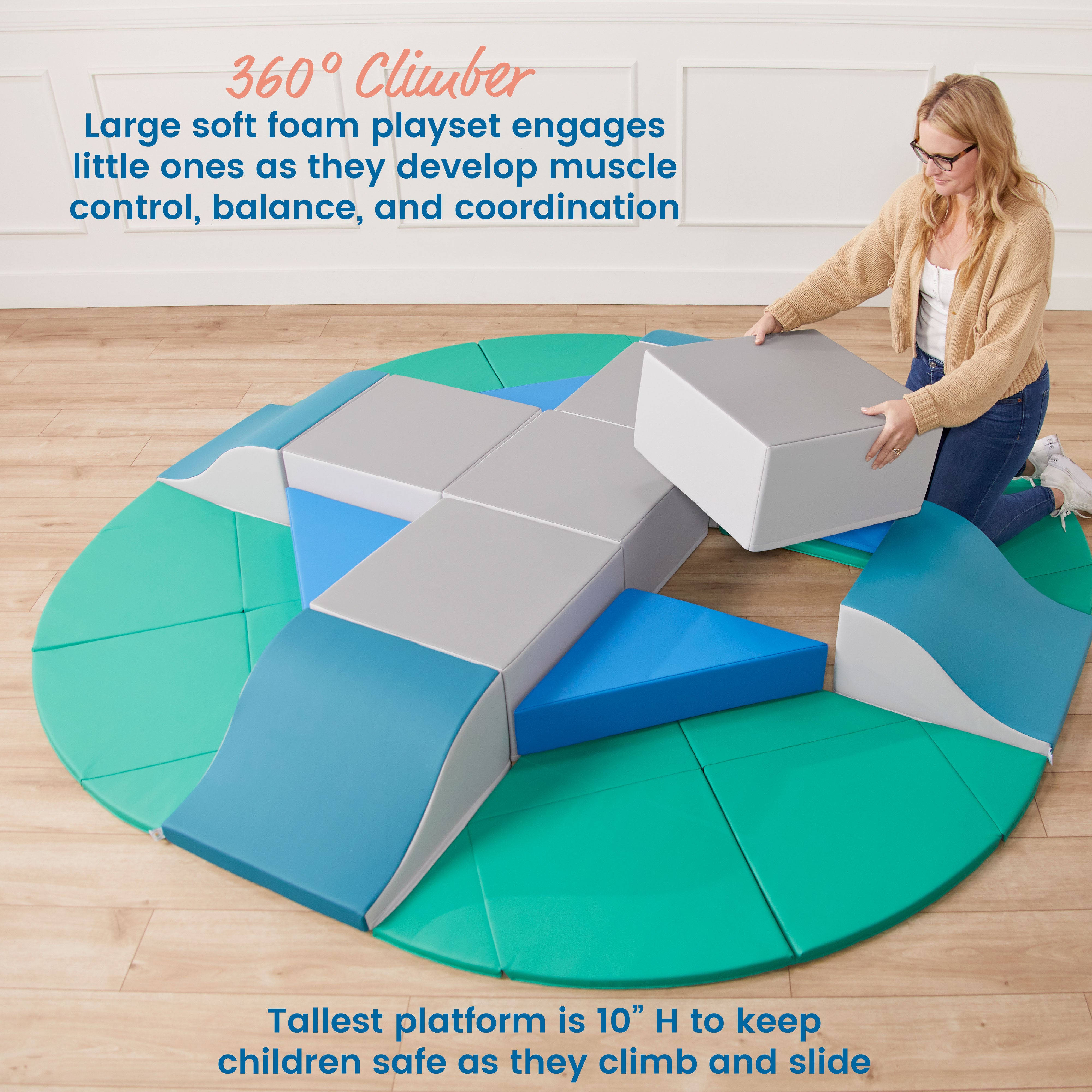 Adventurer's Summit with Slides, 17-Piece