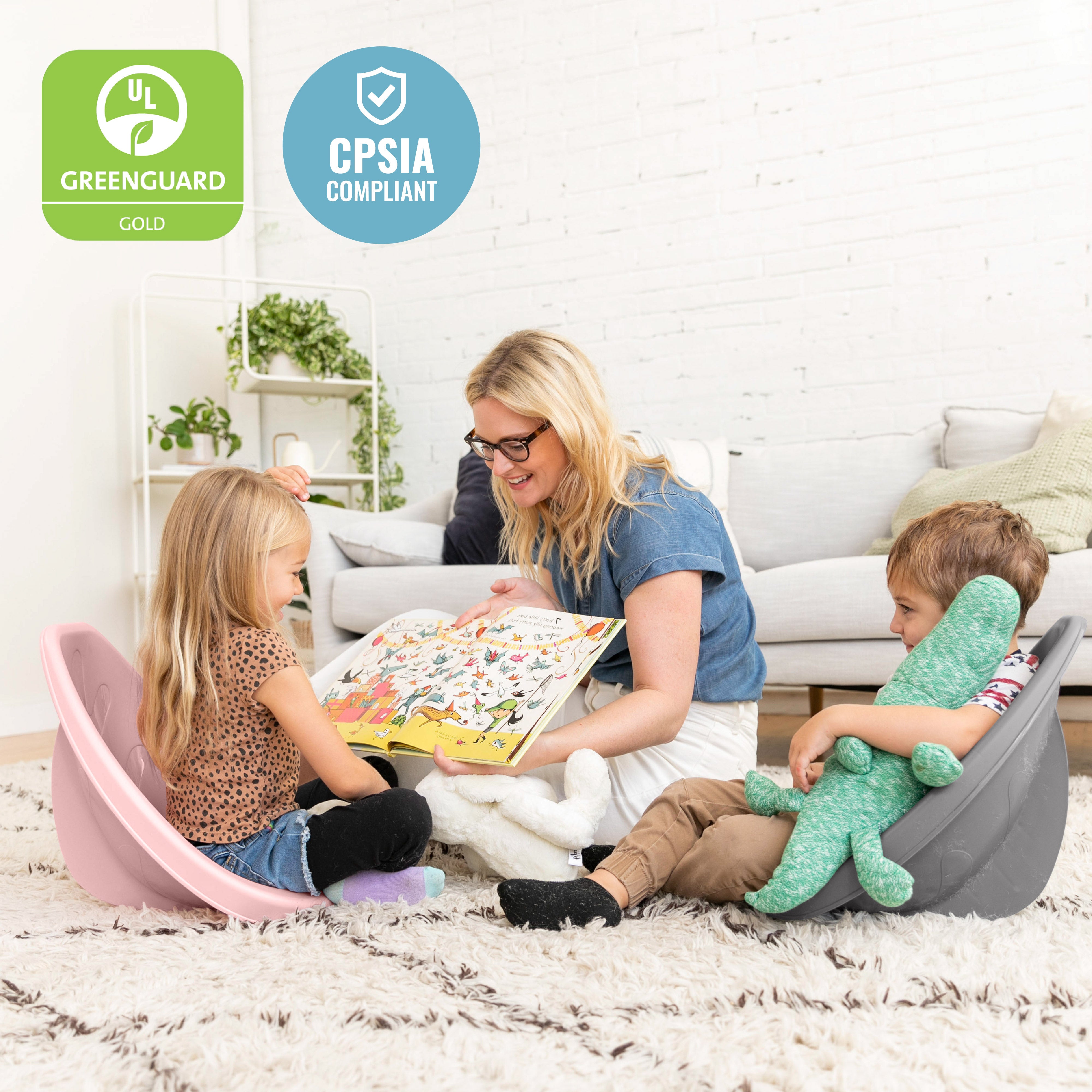 Leaf Scoop Floor Seat, 6-Piece