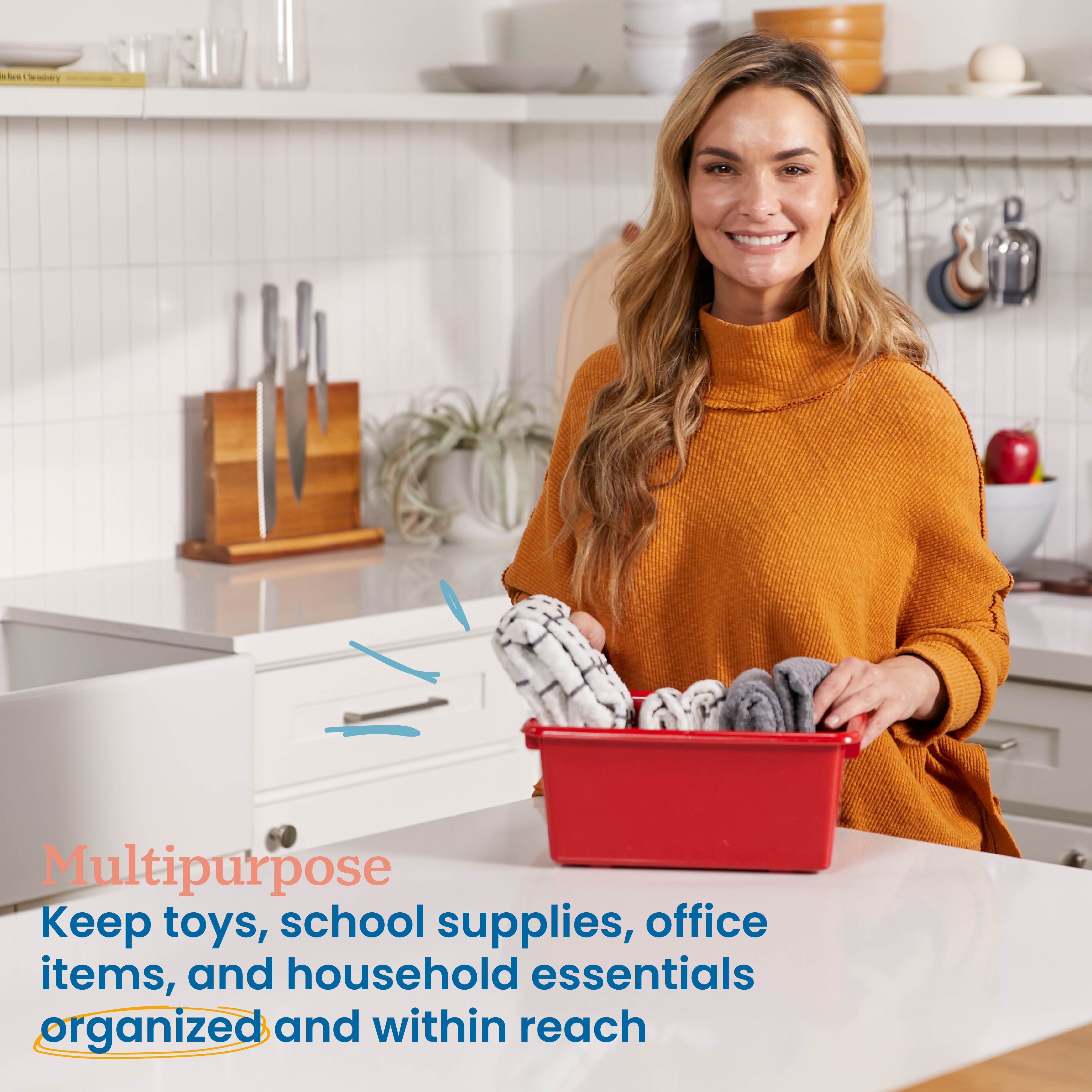 Scoop Front Storage Bin, 5-Piece