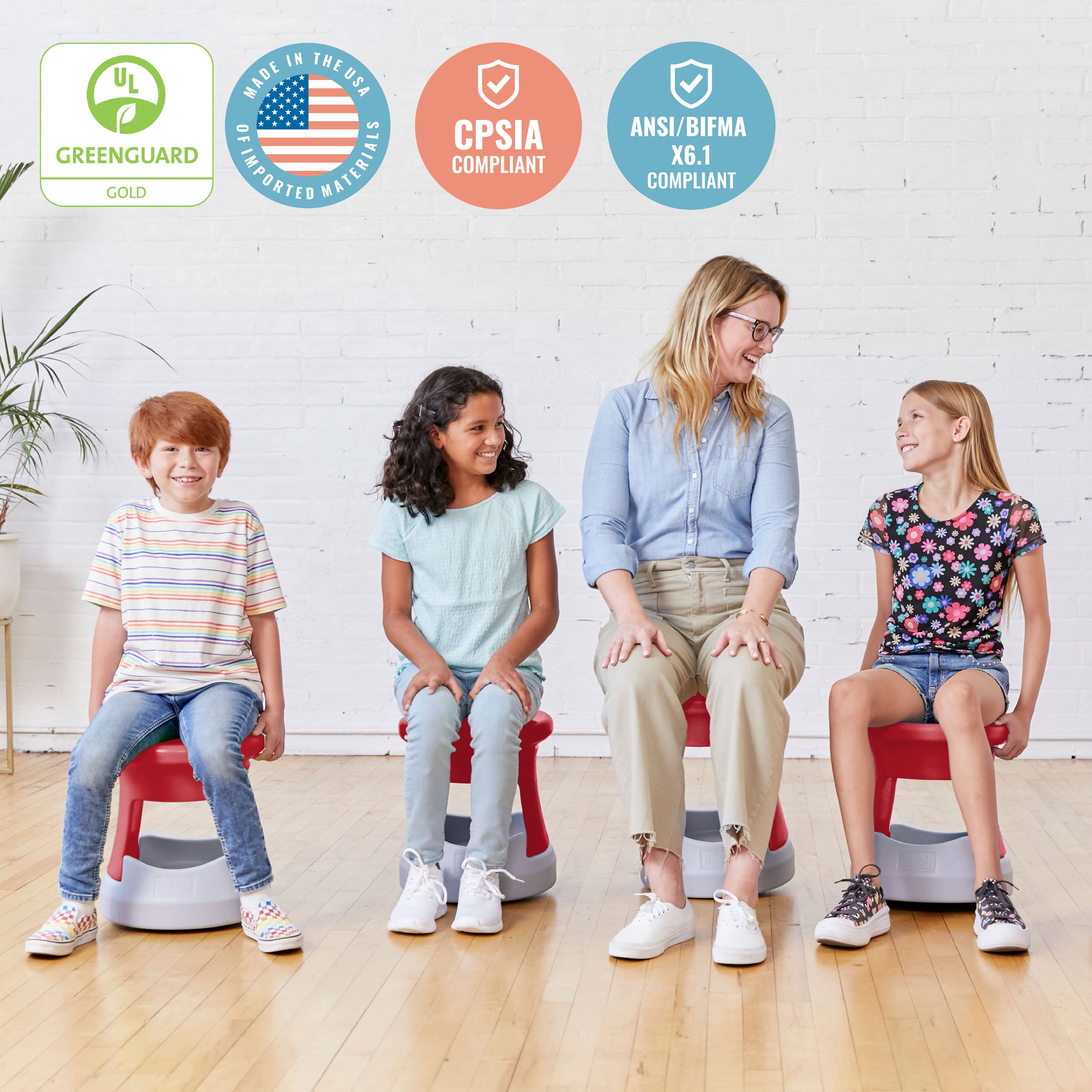 Storage Wobble Stool, 15in Seat Height