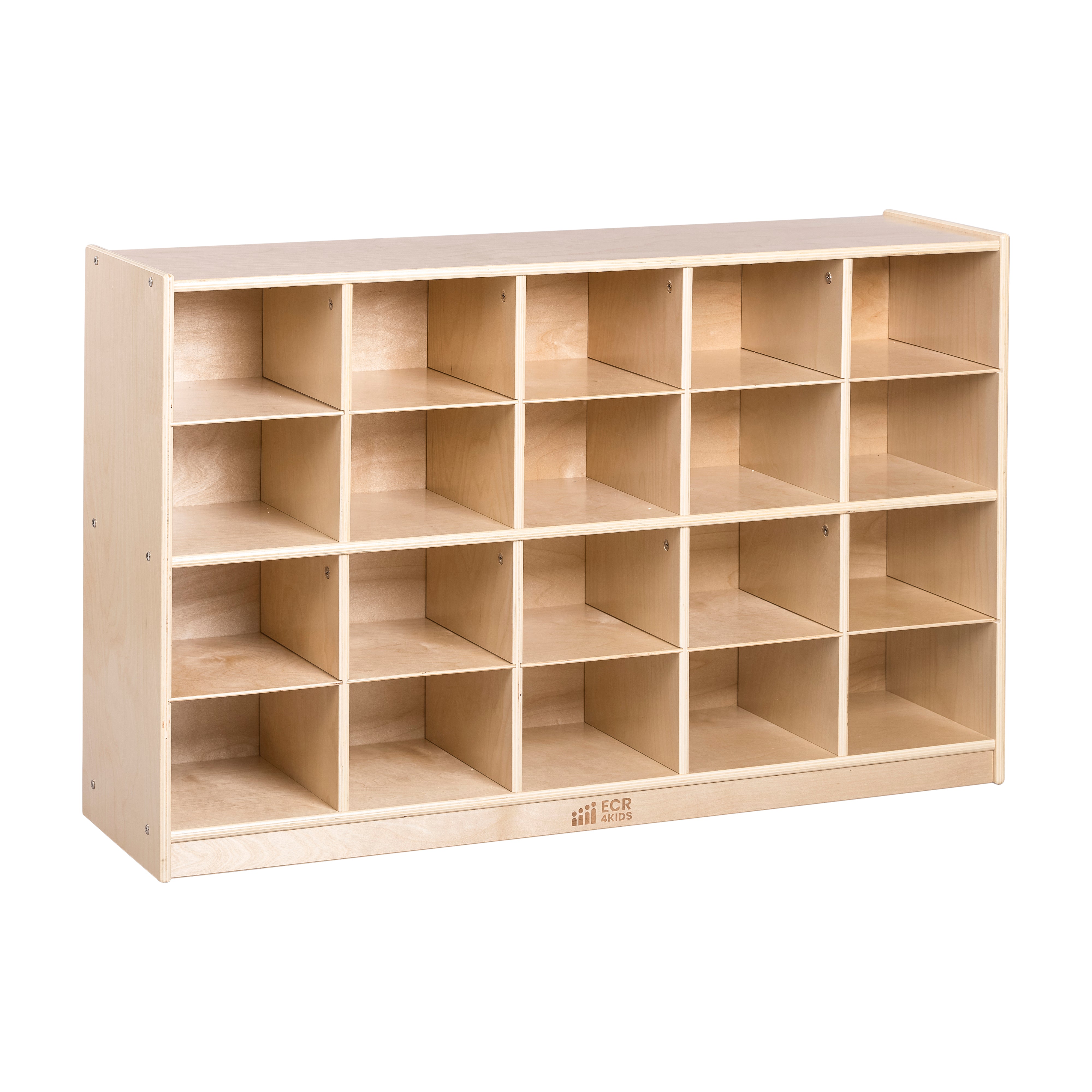 20 Cubby Mobile Tray Storage Cabinet, 4x5, Classroom Furniture