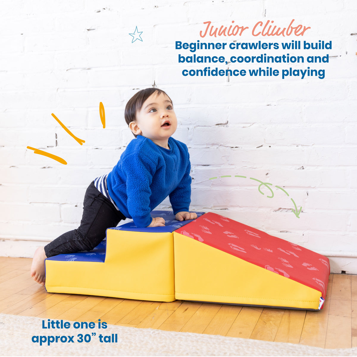 Junior Little Me Step and Slide Wall Climber, 2-Piece