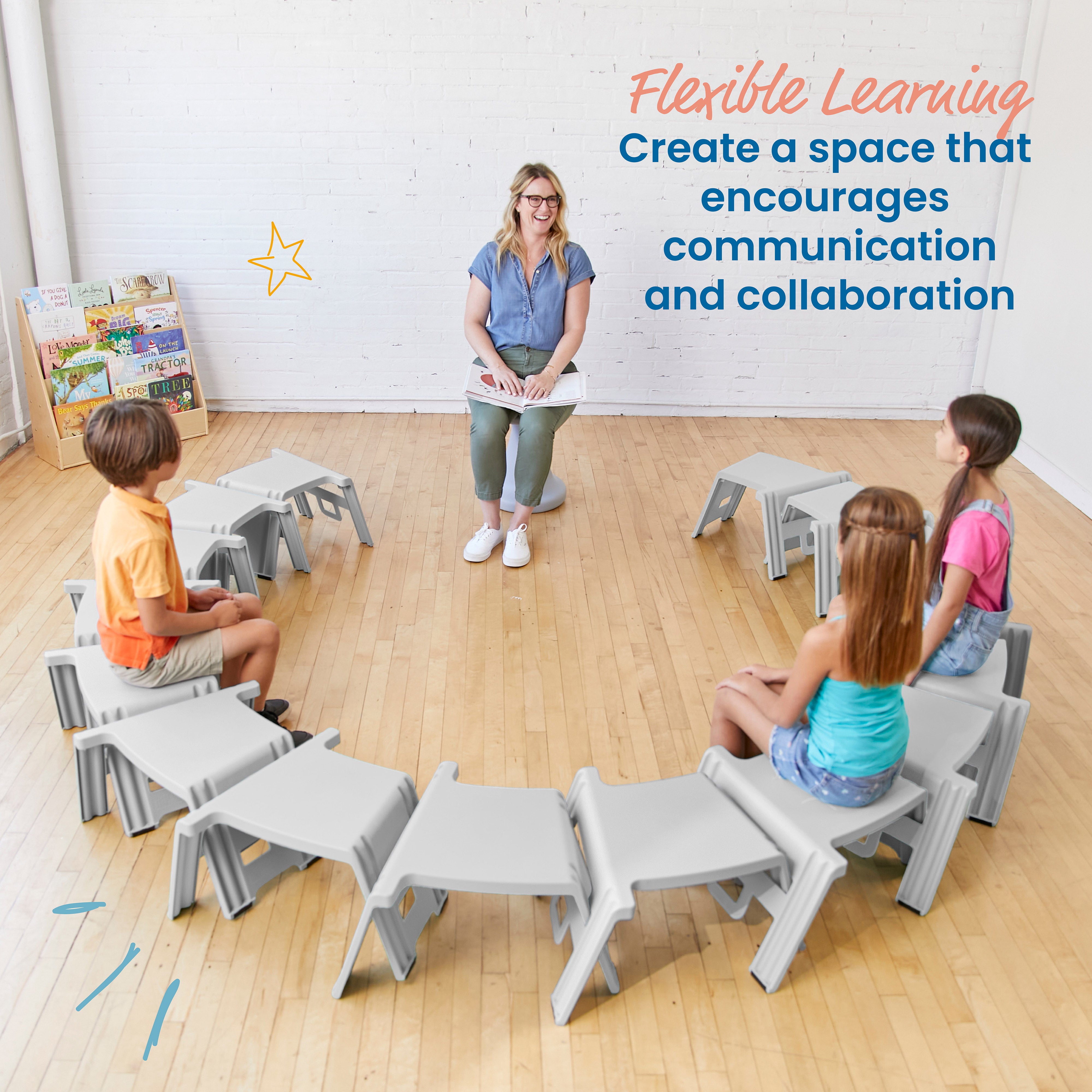 Linking Stool Set, 4-Piece