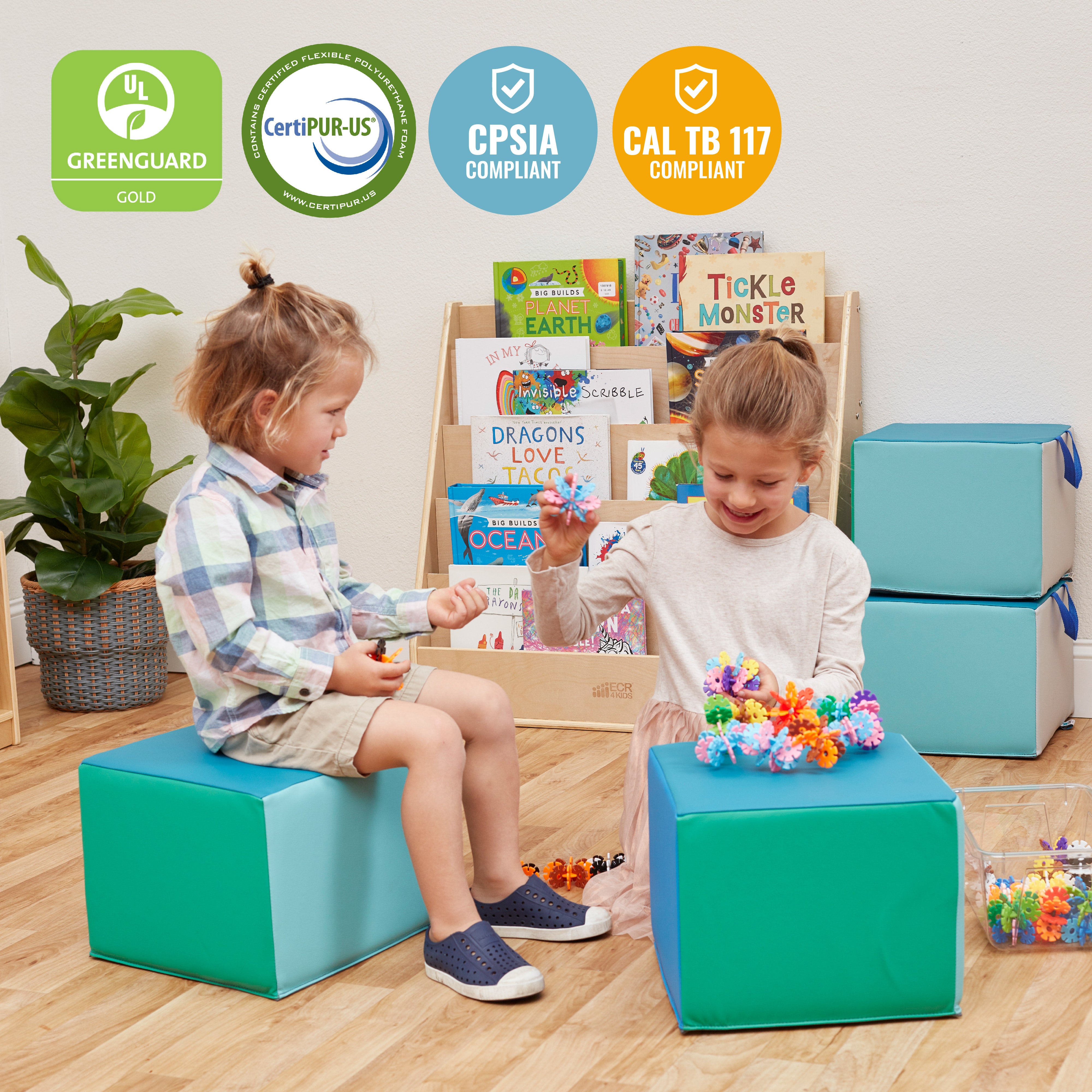 SoftZone Children's Cozy Cubes, 4-Piece