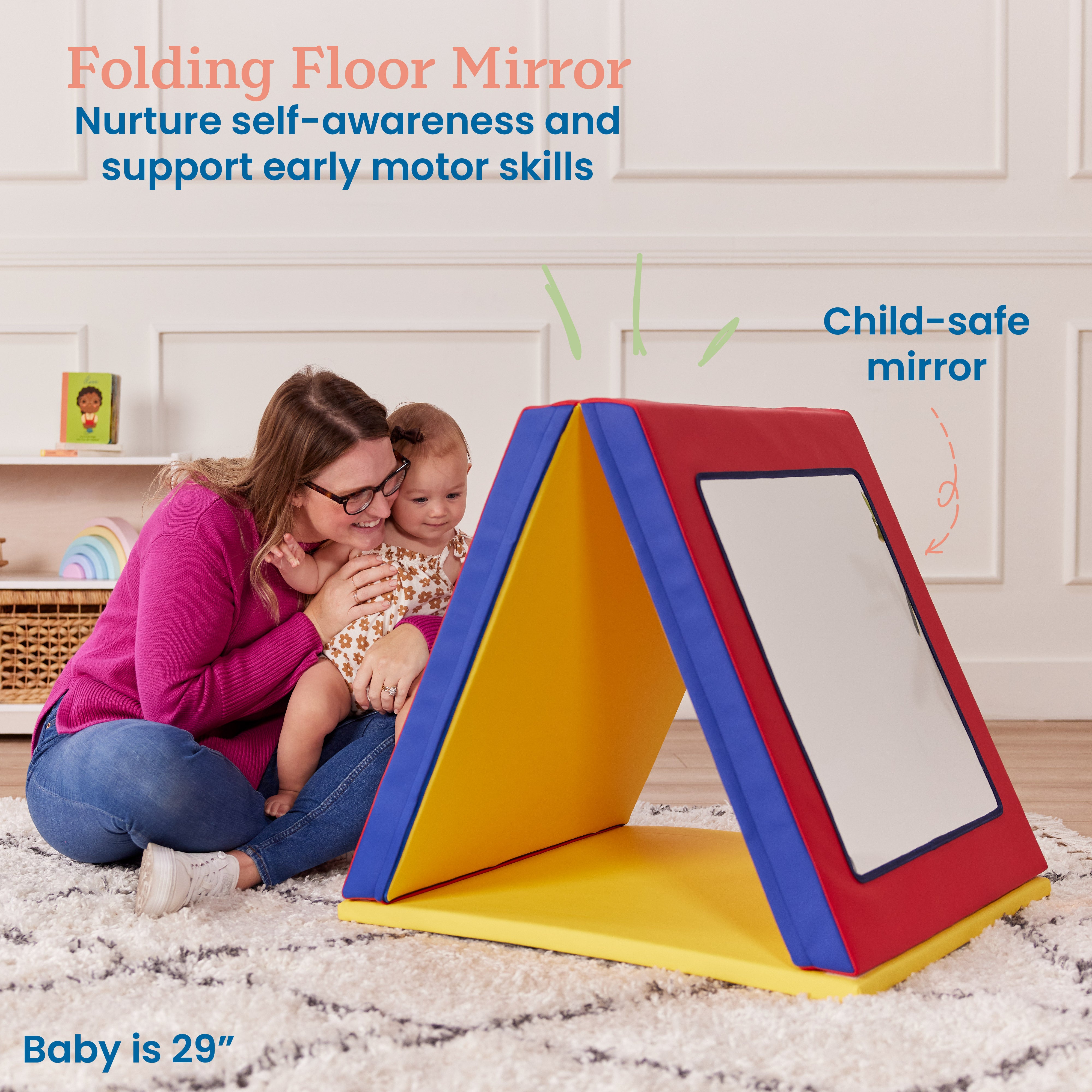 SoftZone Folding Floor Mirror