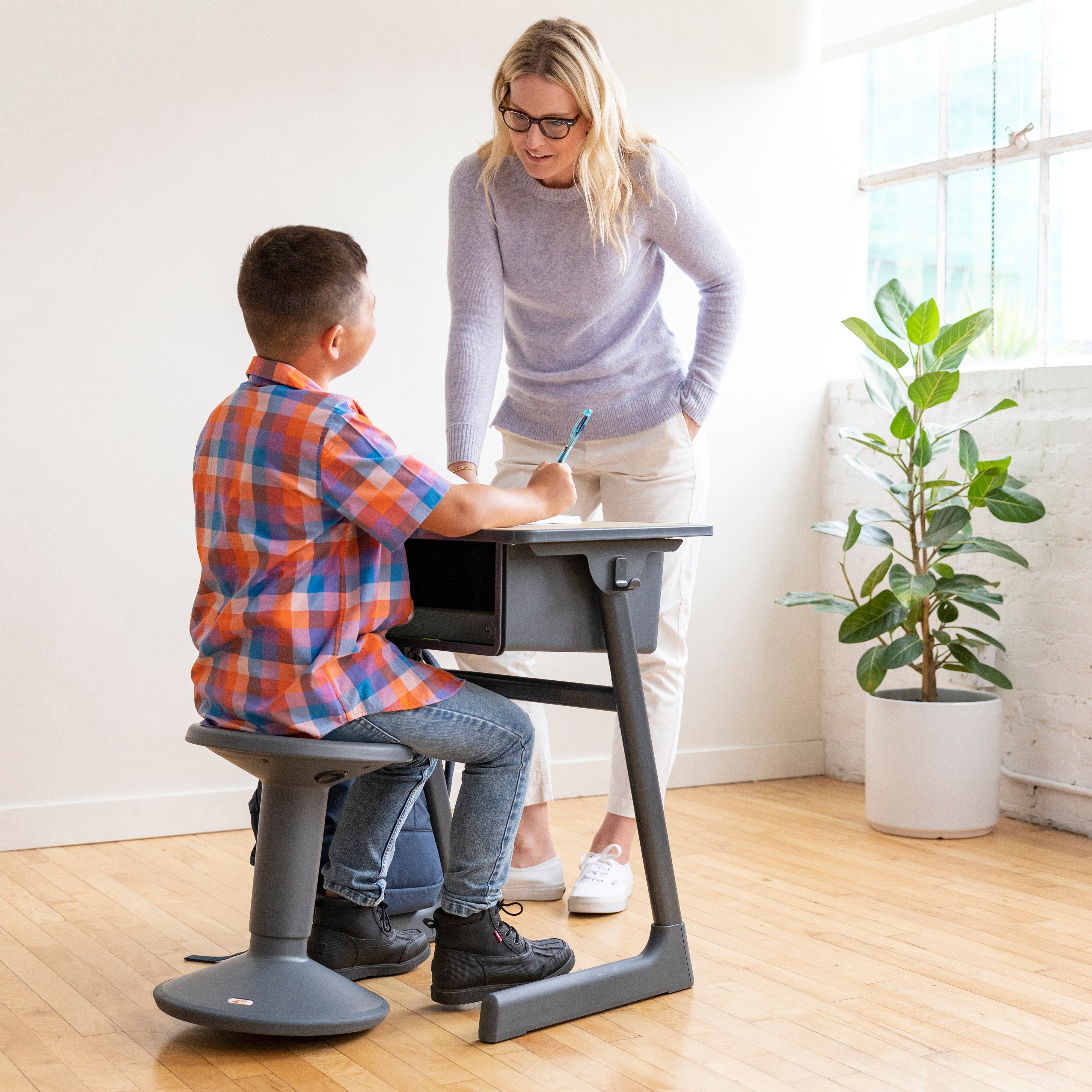 SitWell Wobble Stool, Adjustable Height