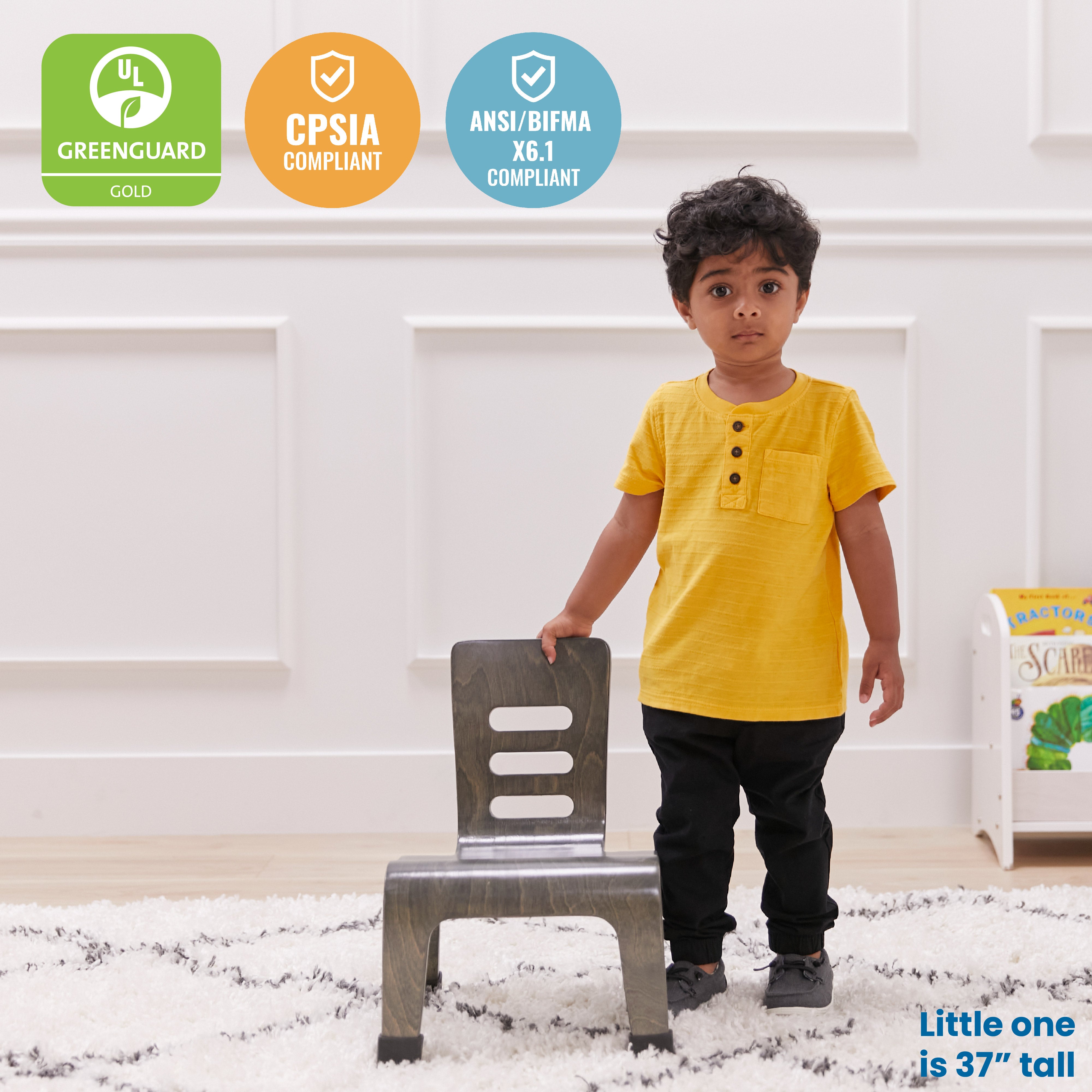 Bentwood Chair, 8in Seat Height, 2-Pack