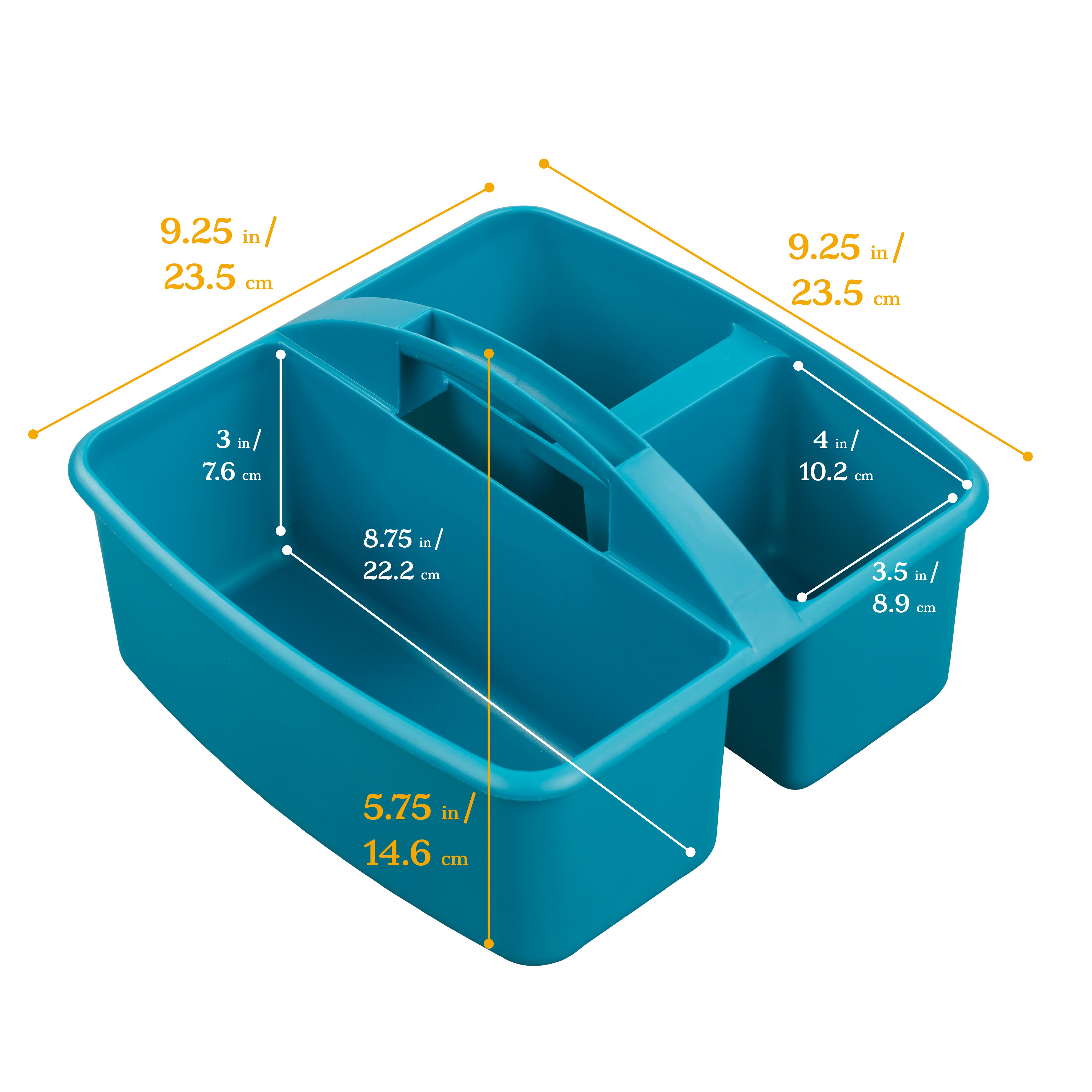 3-Compartment Storage Caddy, 6-Pack