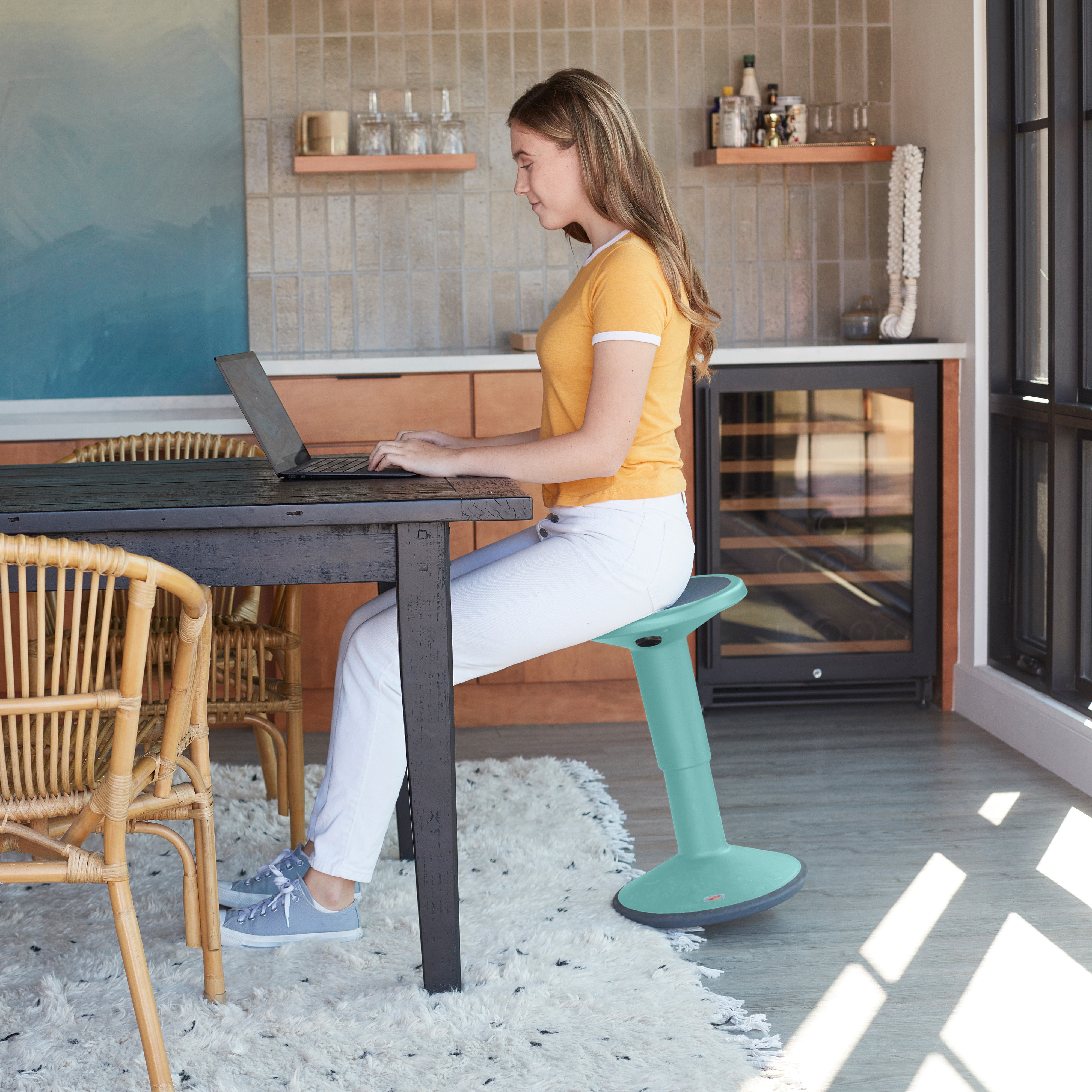 SitWell Wobble Stool, Adjustable Height