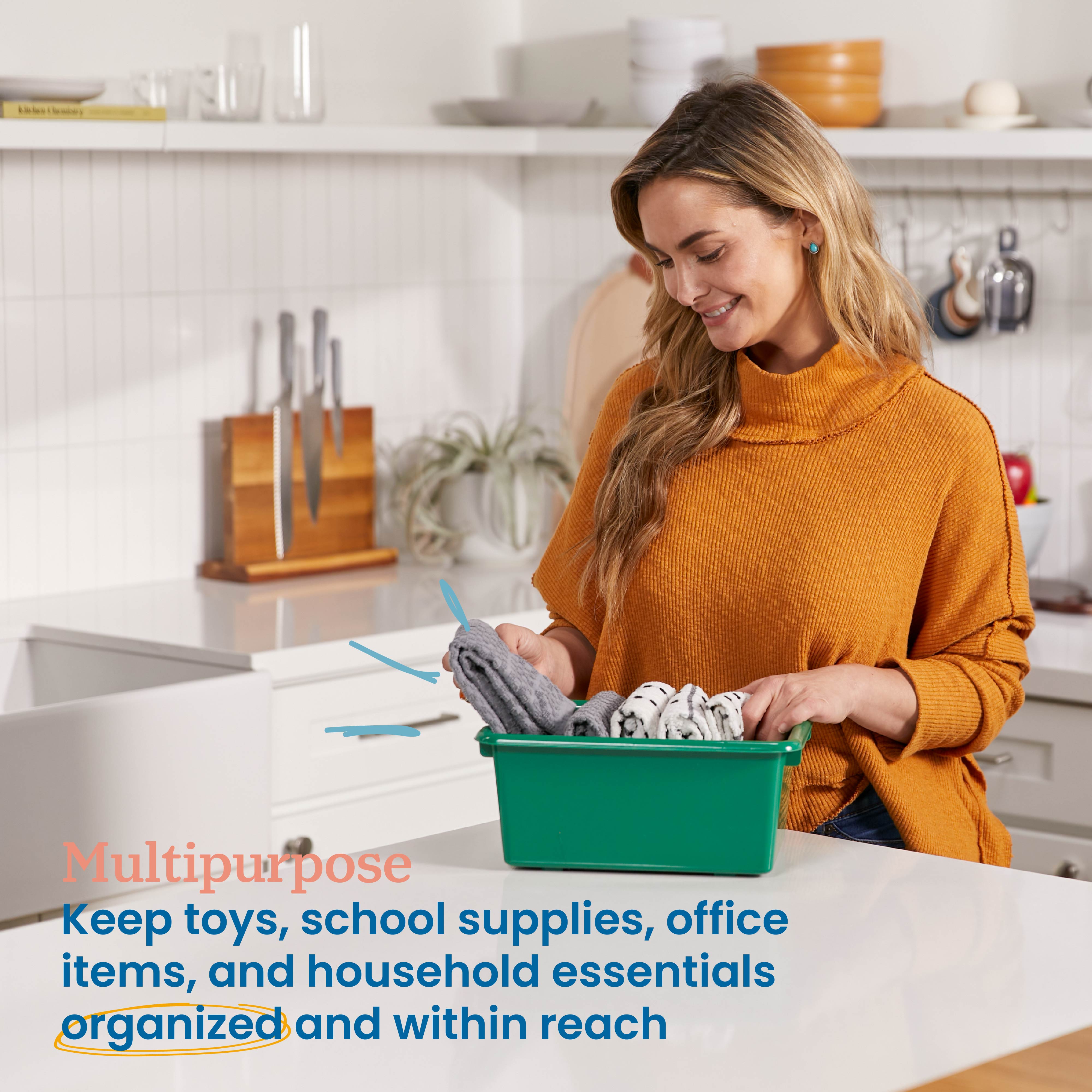 Scoop Front Storage Bins, 25-Piece