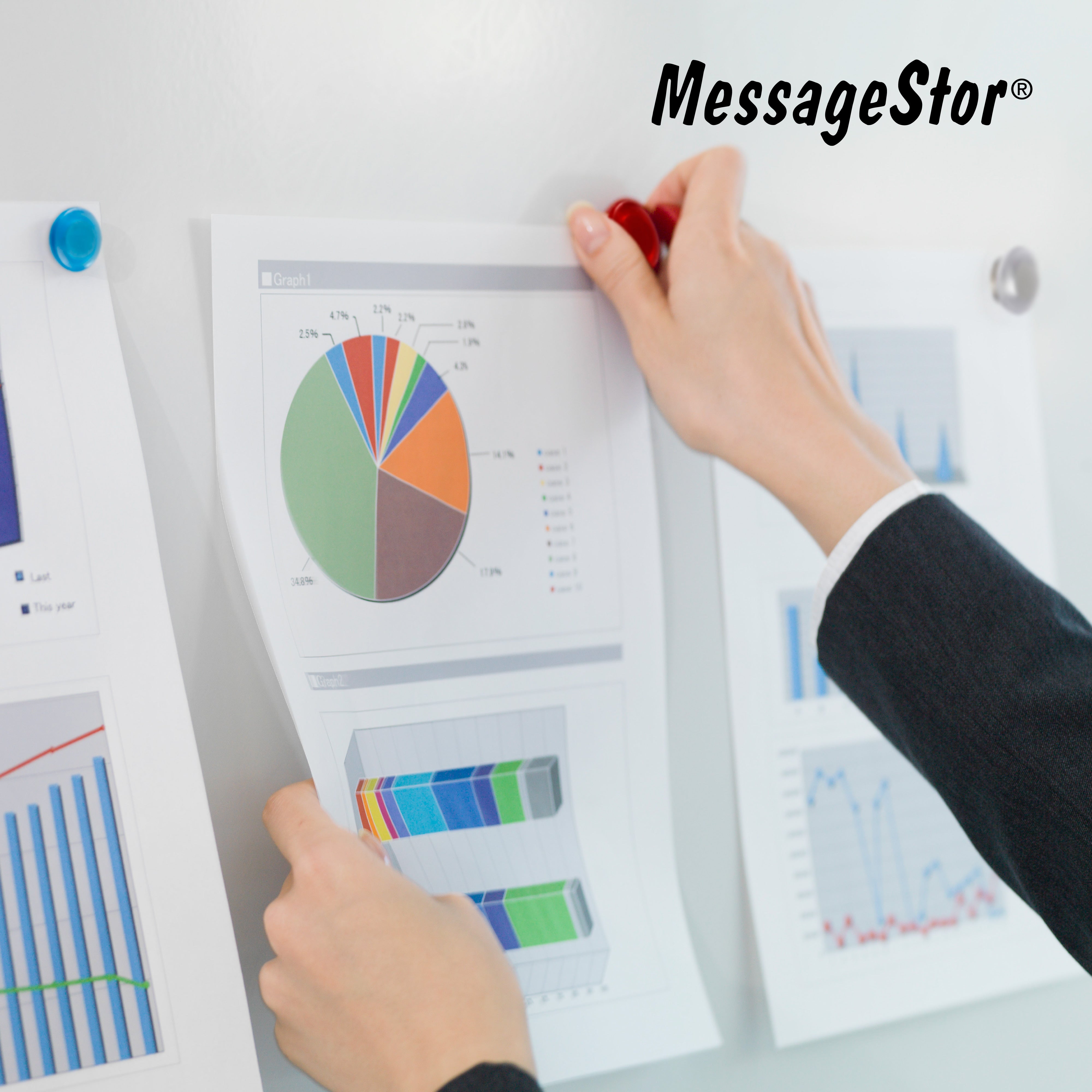 MessageStor Round Magnets for Dry-Erase Boards, 12-Piece