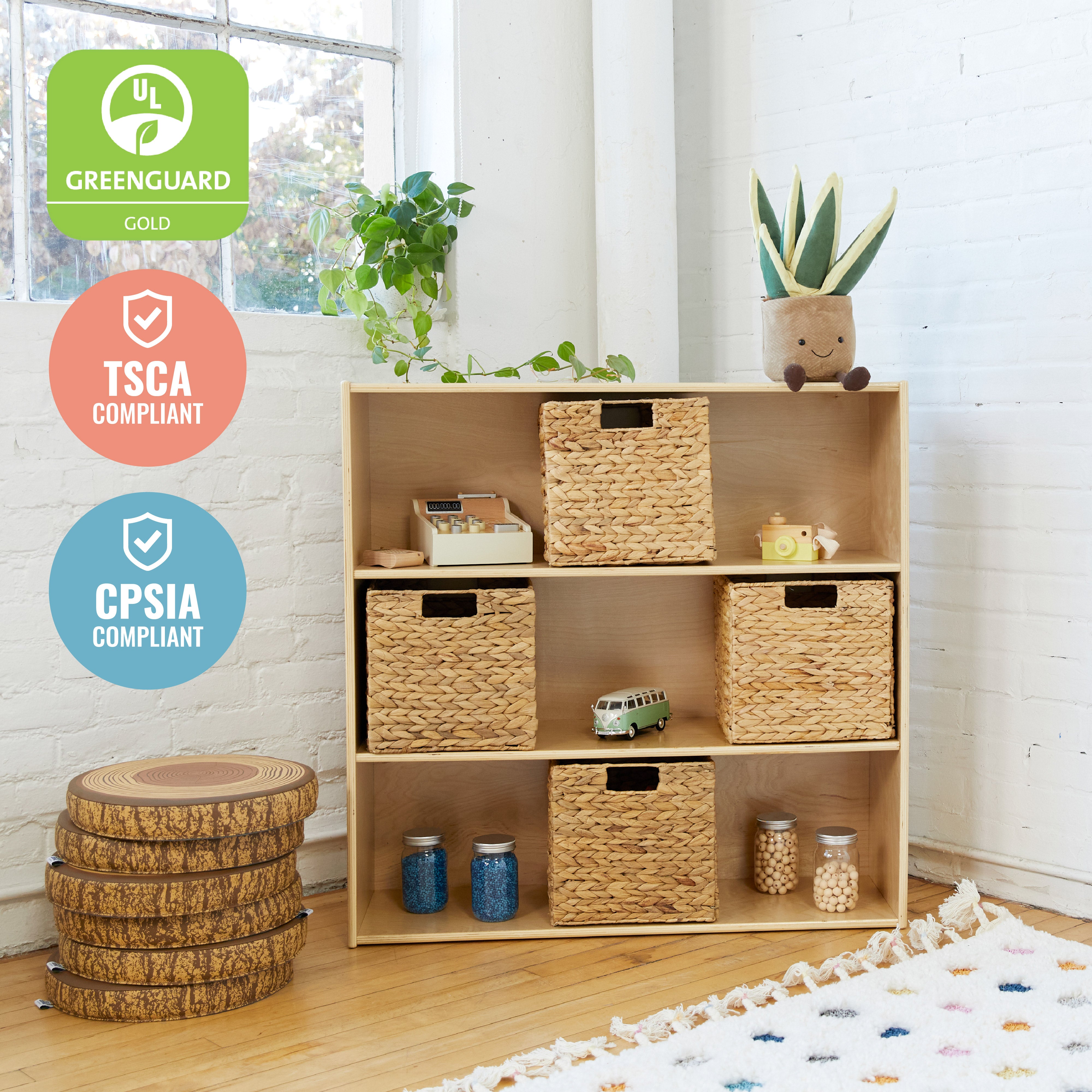 Streamline 3-Shelf Storage Cabinet, 36in