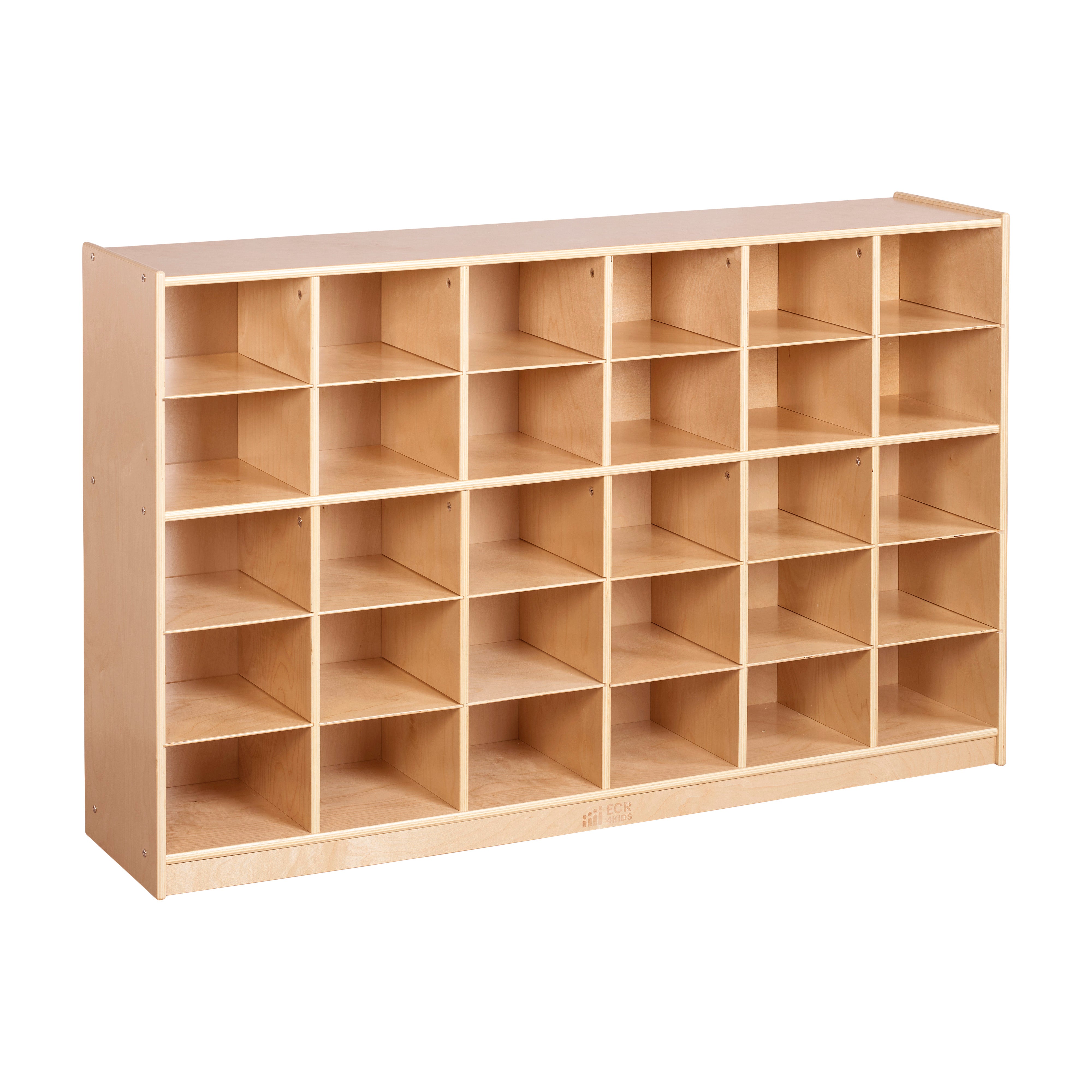 30 Cubby Mobile Tray Storage Cabinet, 5x6