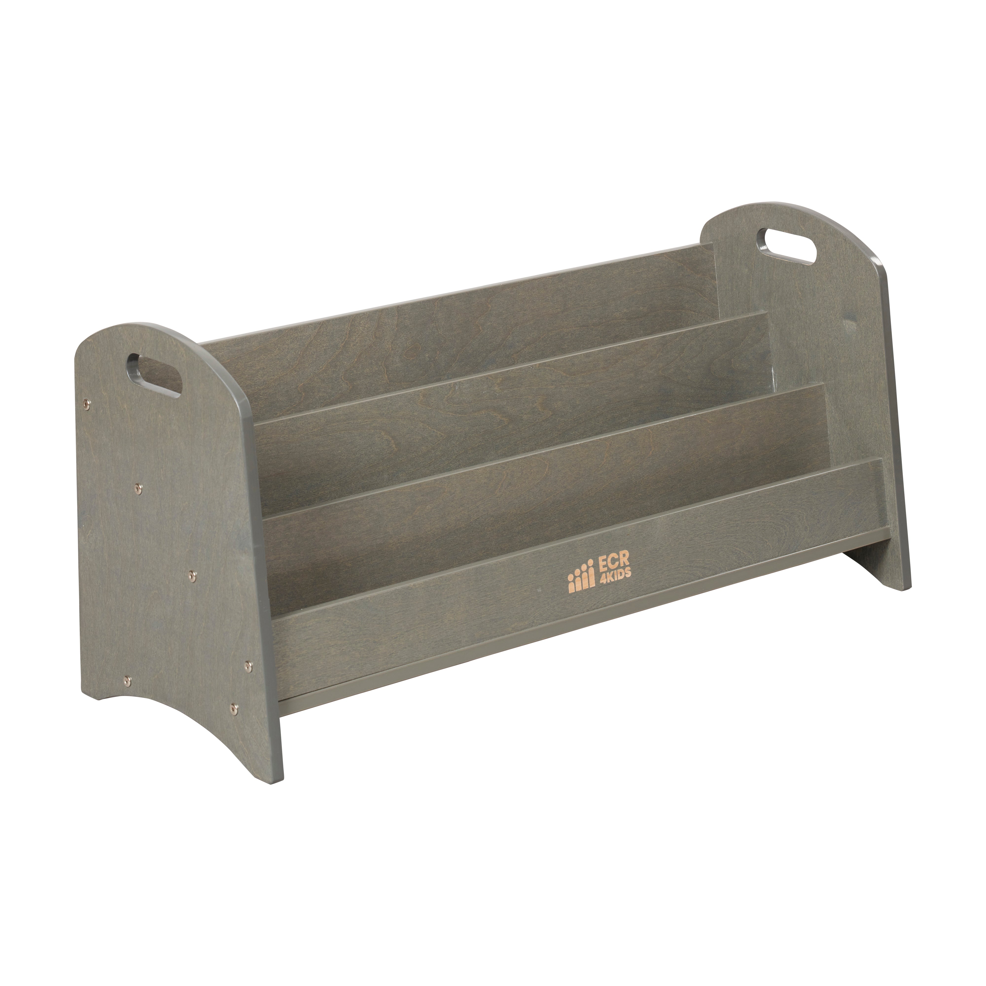 3-Shelf Floor Book Display with Handles