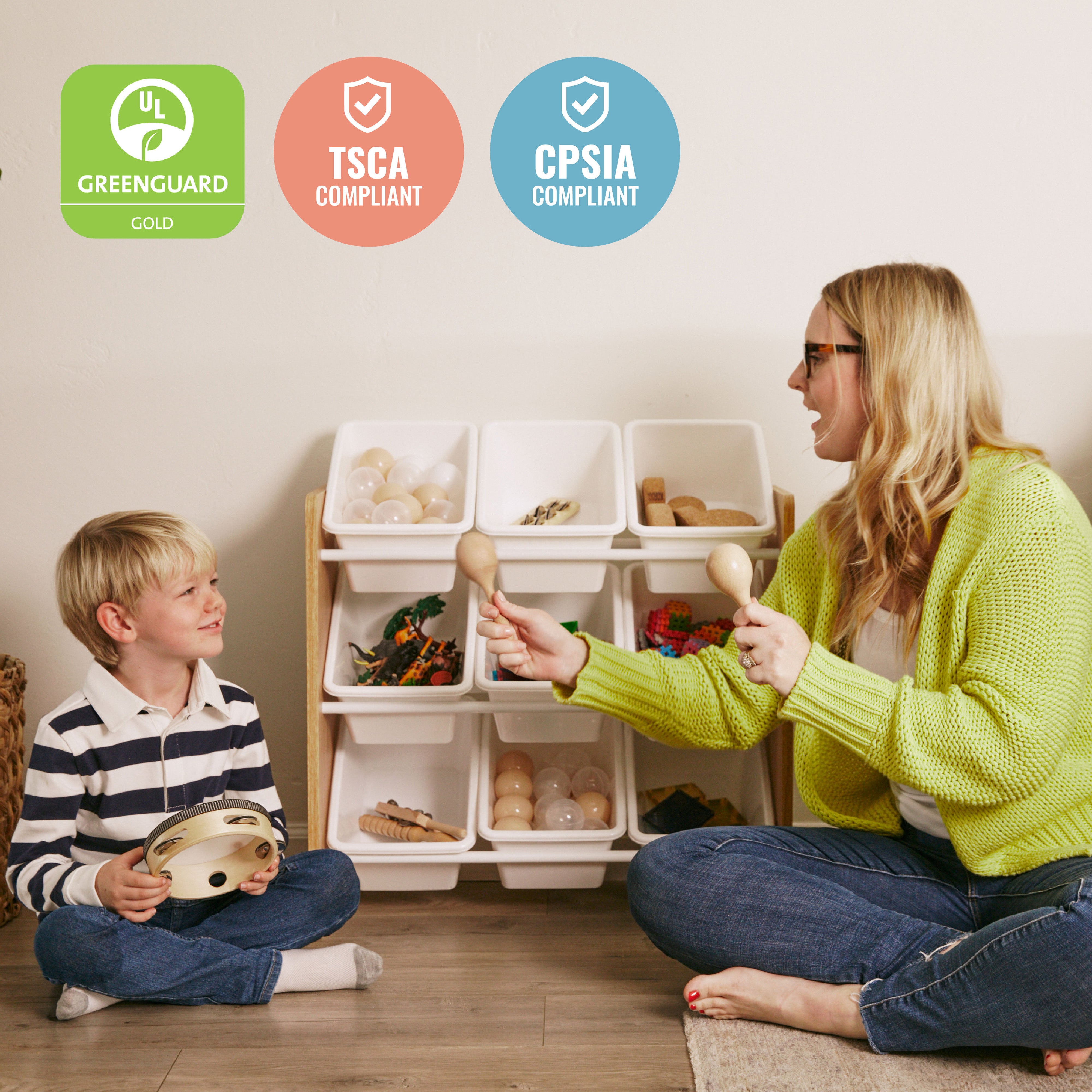 3-Tier Organizer with 9 Bins