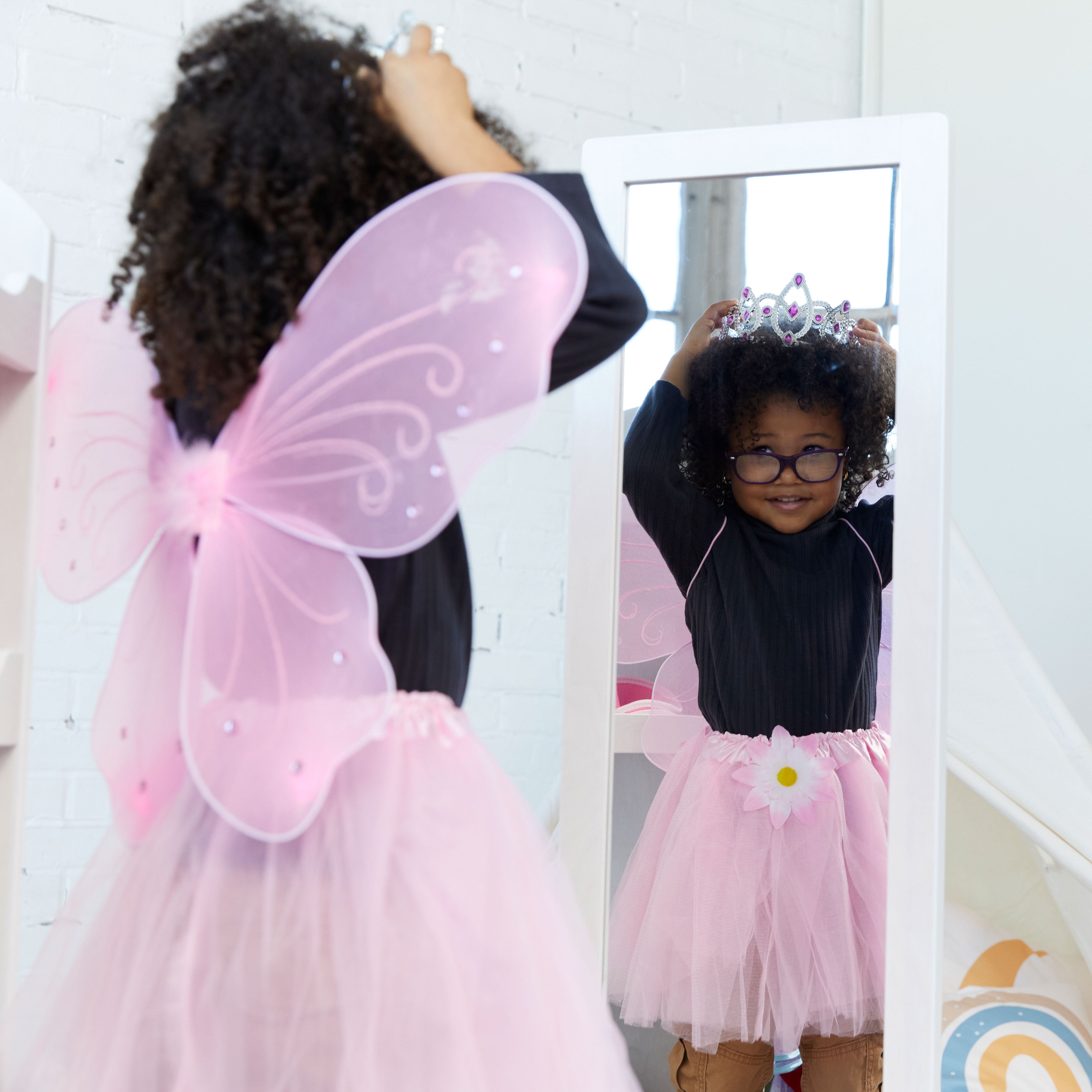 Wooden Single-Sided Bi-Directional Mirror