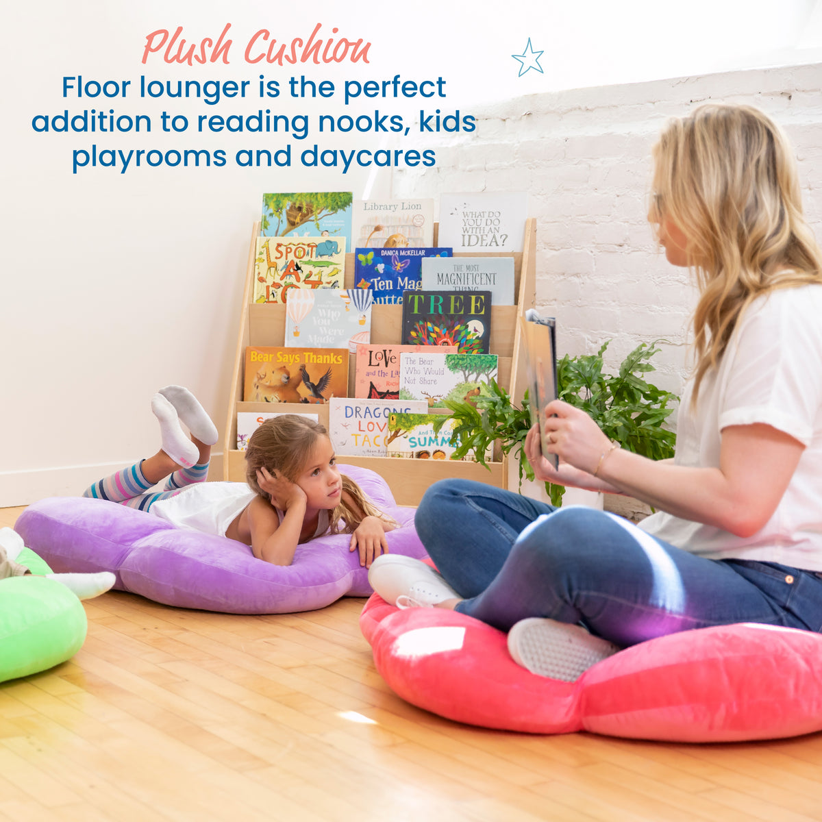 Flower Floor Pillow, 35in