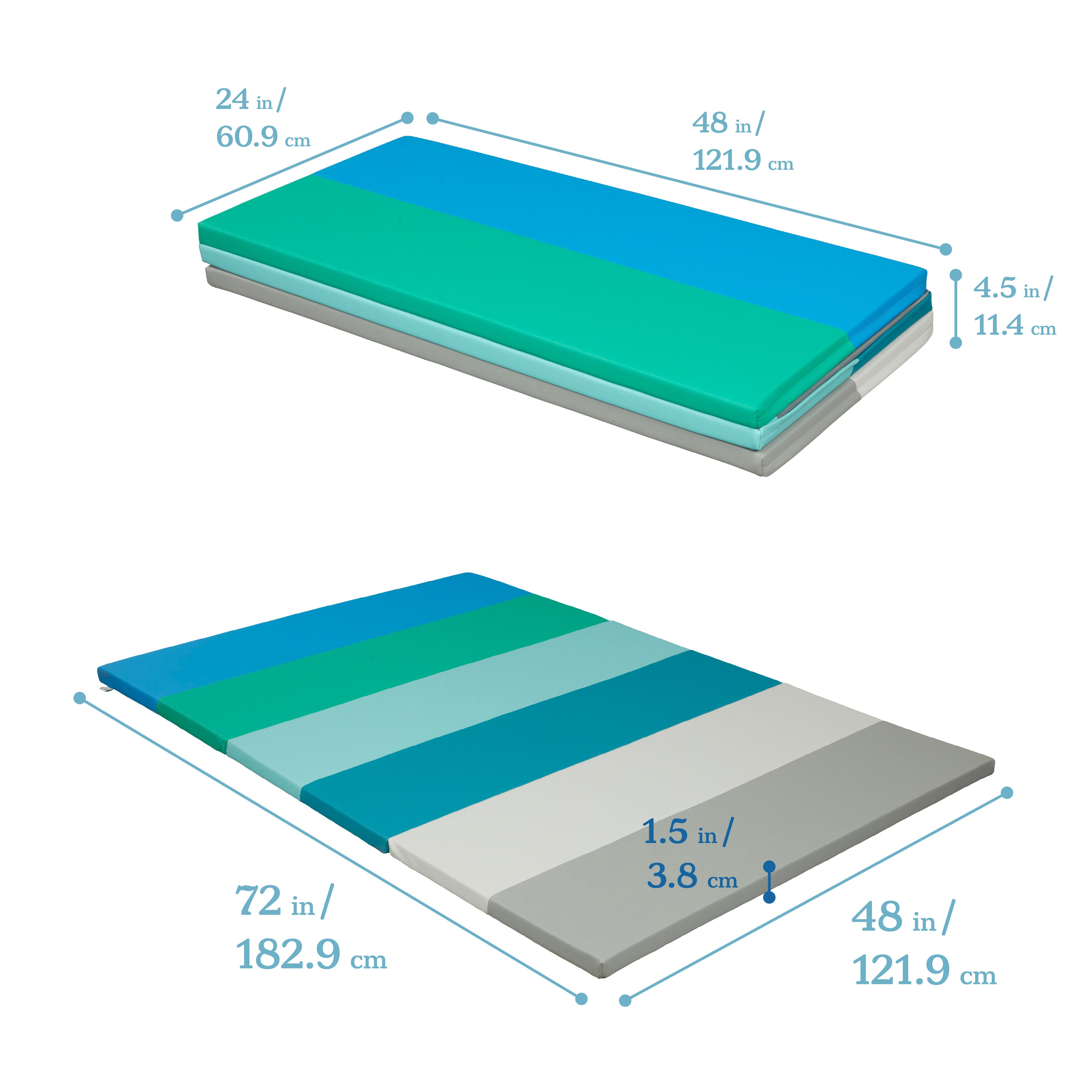 SoftZone 6-Section Rainbow Runway Activity Mat