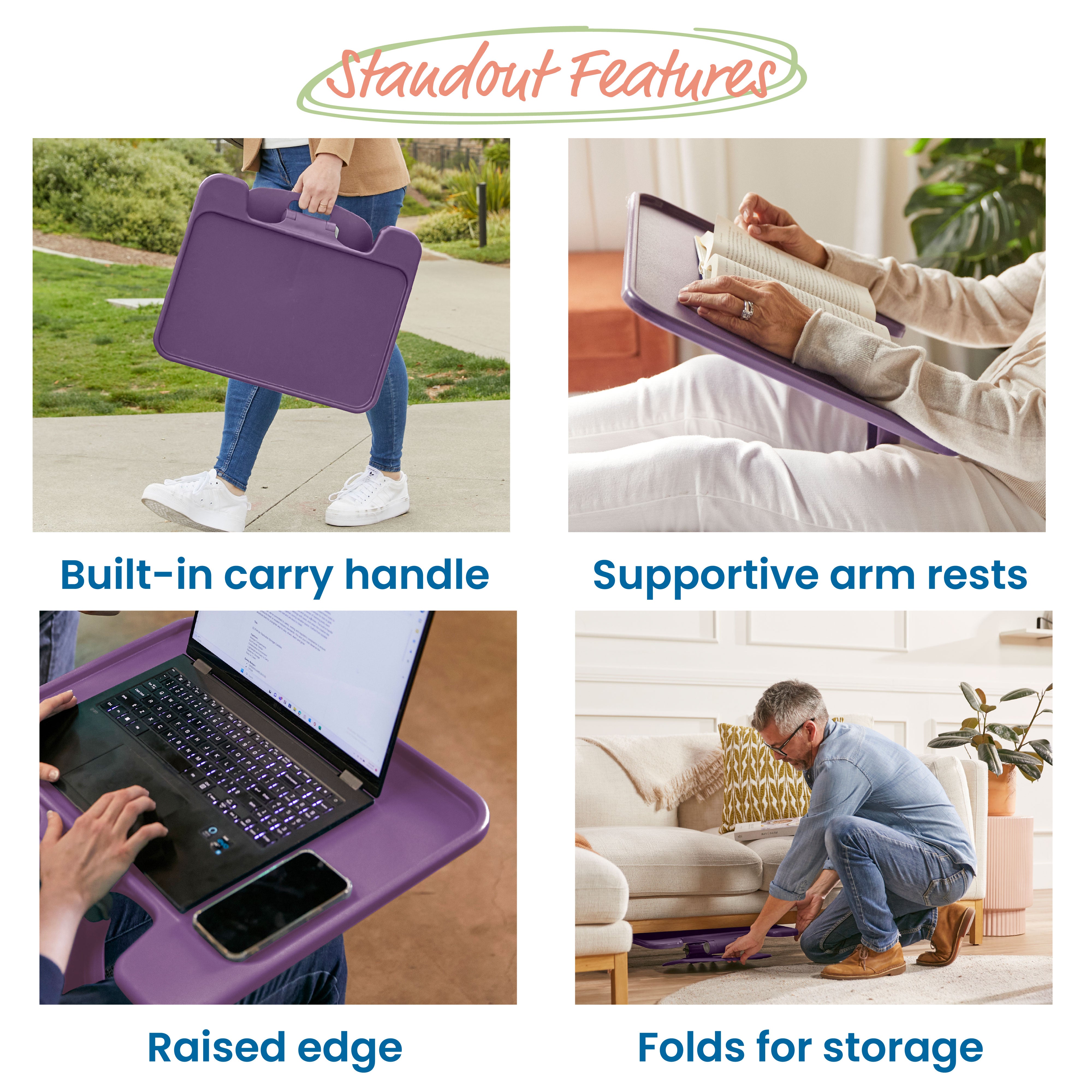 The Surf Folding Portable Lap Desk, Large