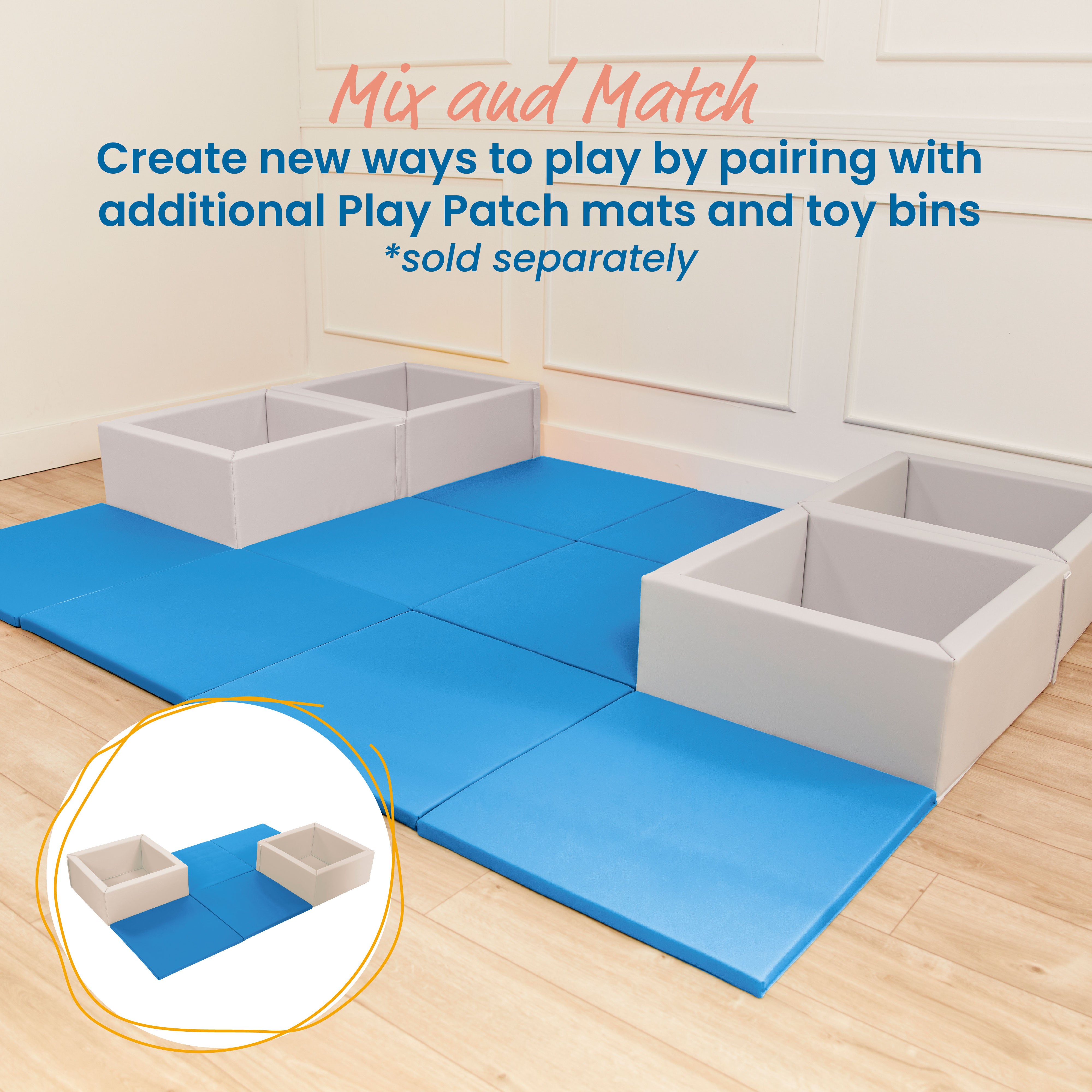 Play Patch Activity Mat Squares, 4-Pack