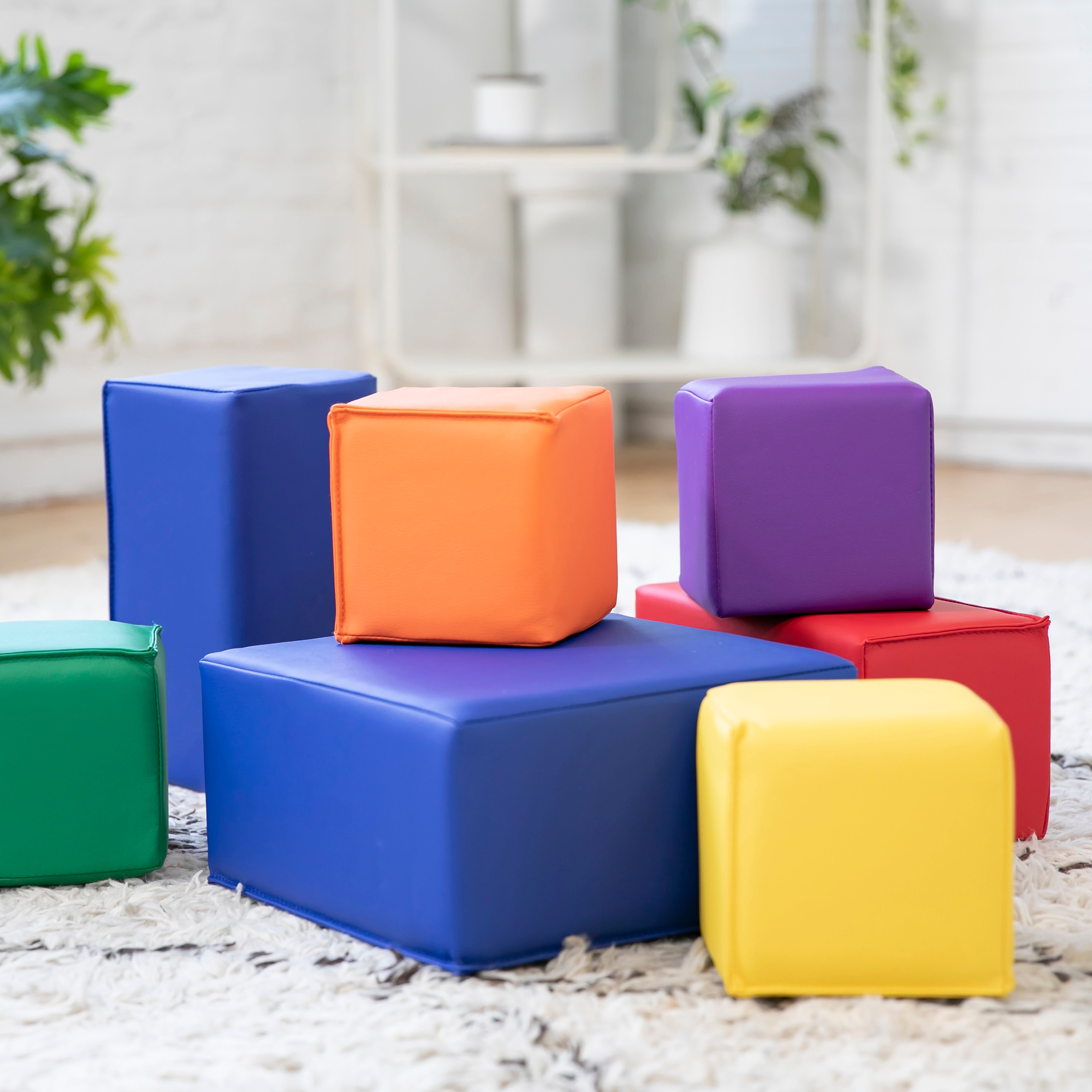 Toddler Foam Building Blocks, 7-Piece