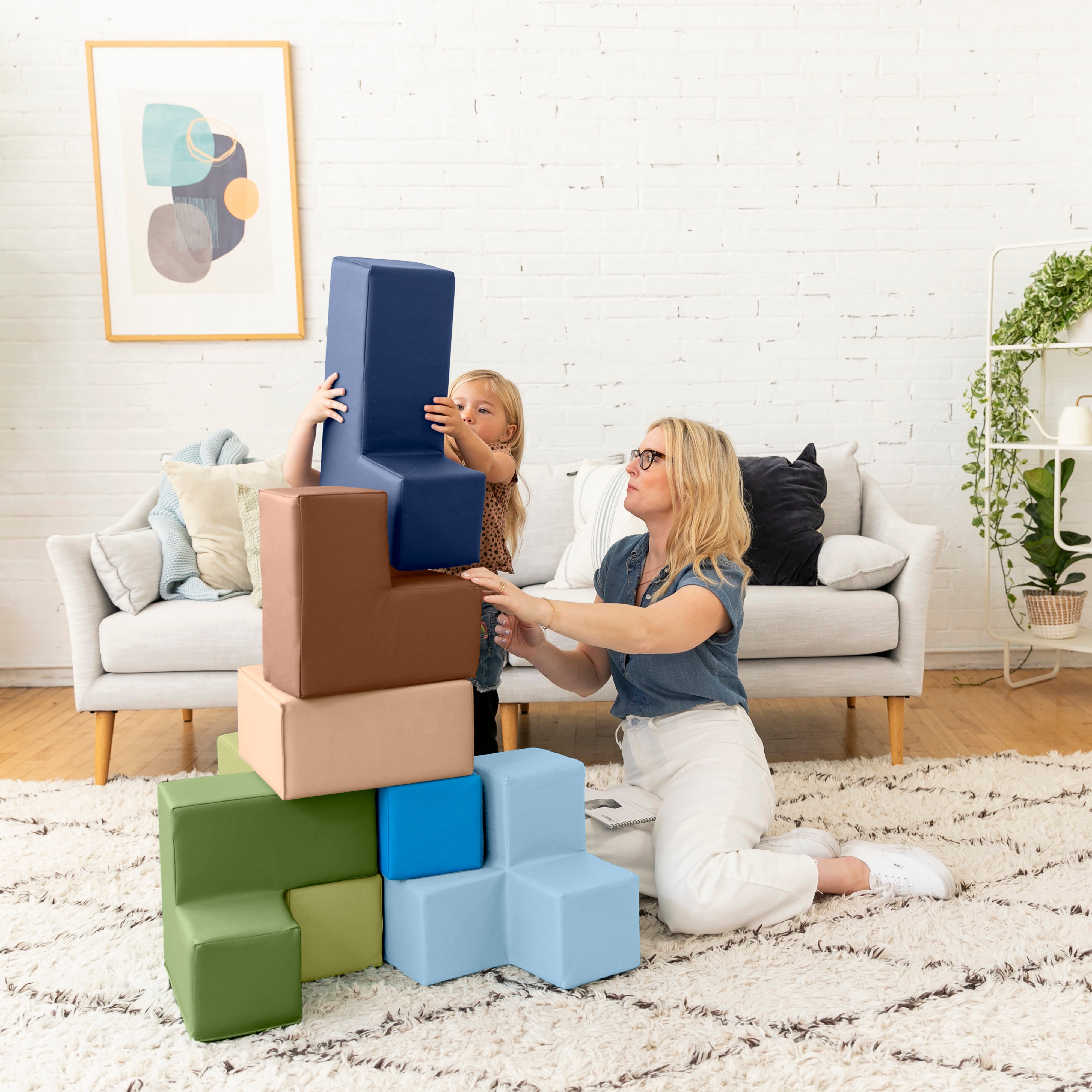 SoftZone Brainy Building Blocks, 7-Piece