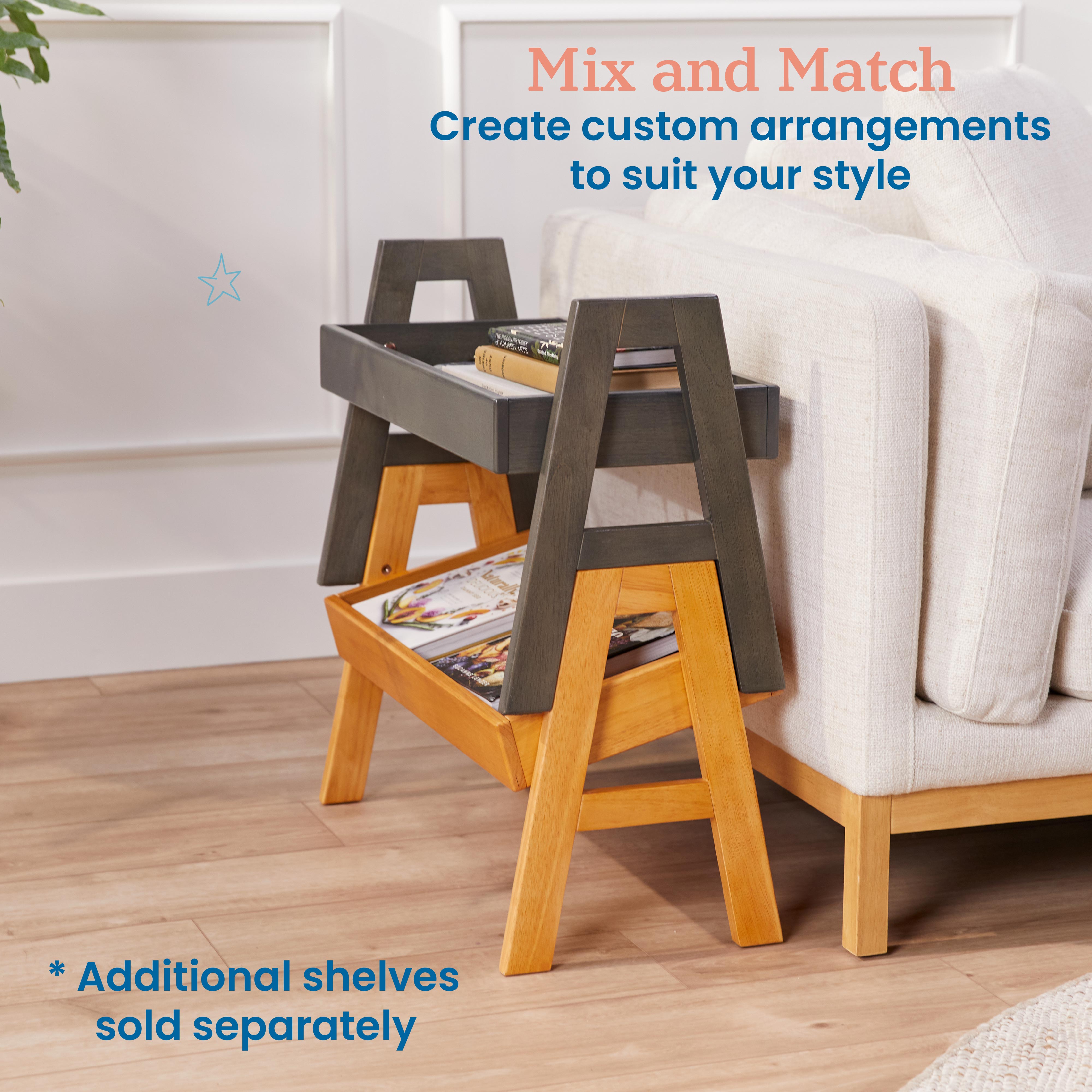 Adjustable Stacking Shelf Organizer with Full Edge