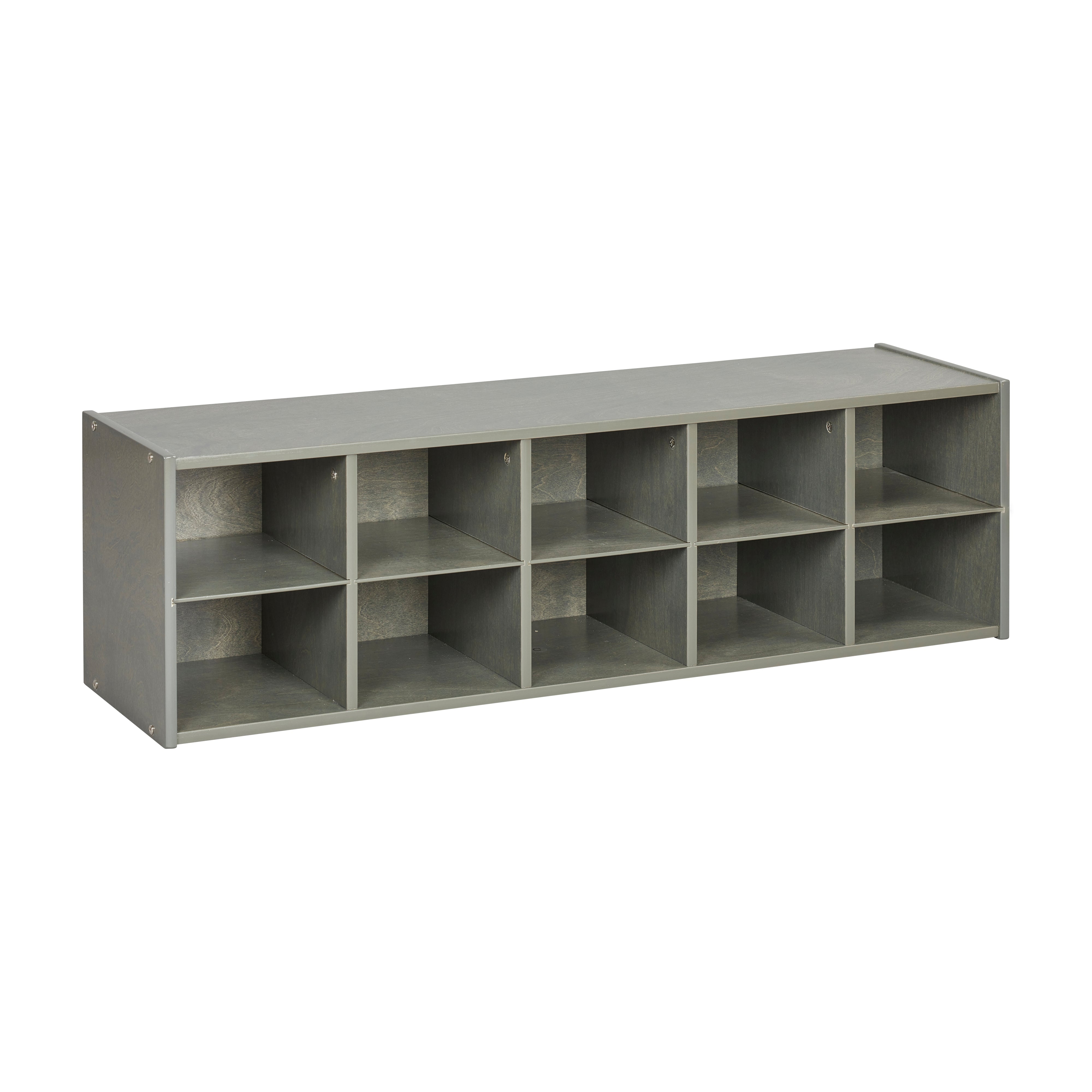Streamline 10 Cubby Tray Storage Cabinet, 2x5