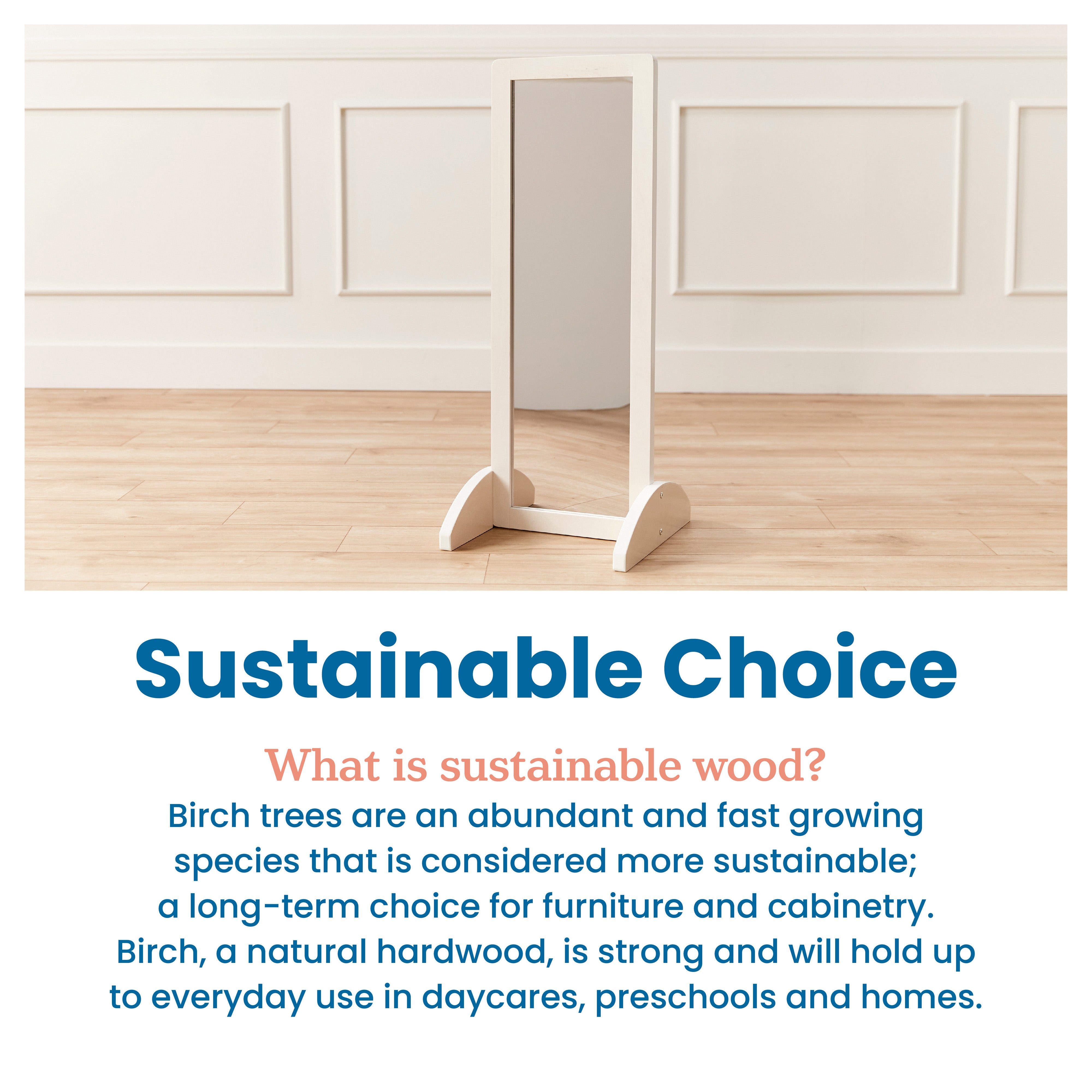 Toddler Single-Sided Bi-Directional Mirror