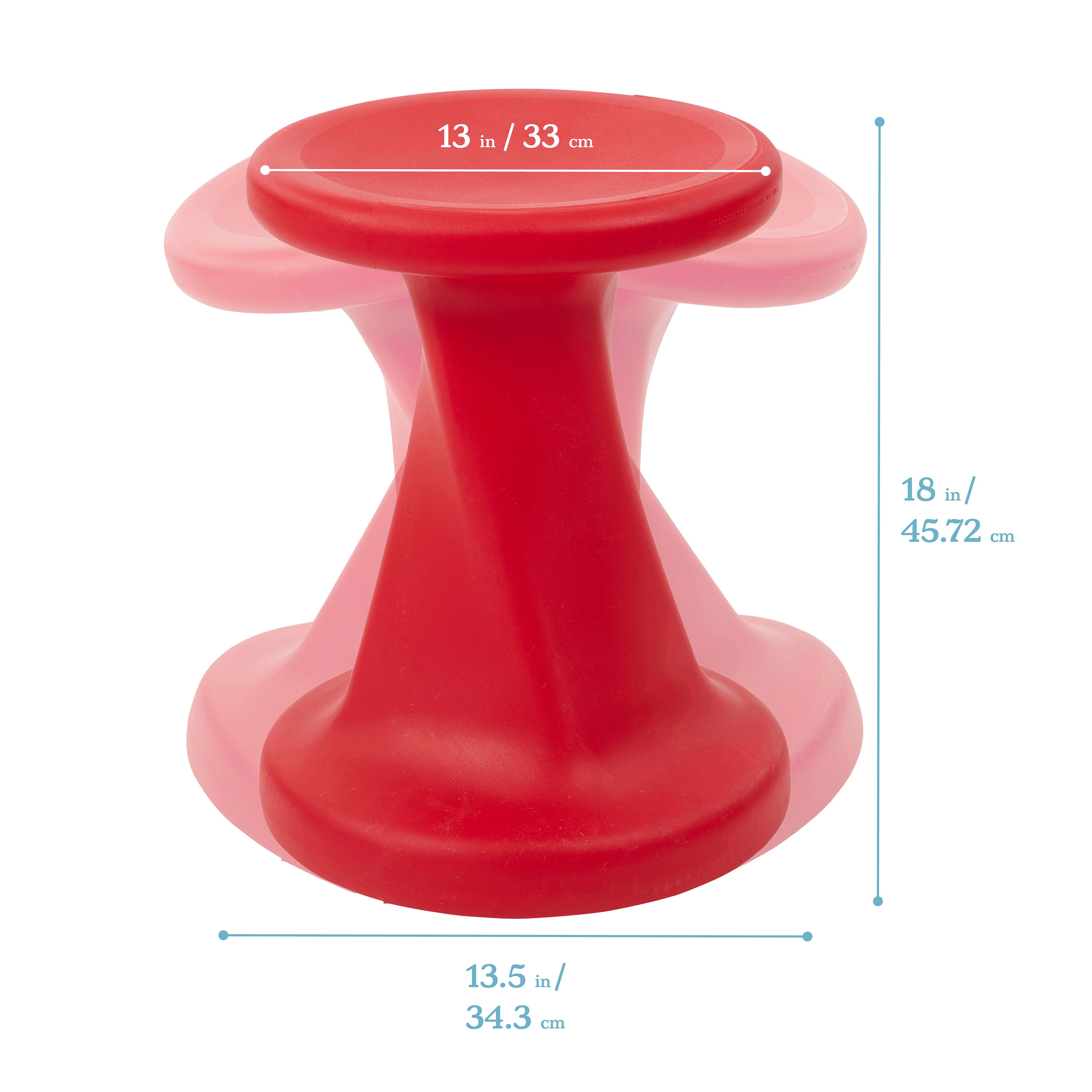 Twist Wobble Stool, 18in Seat Height