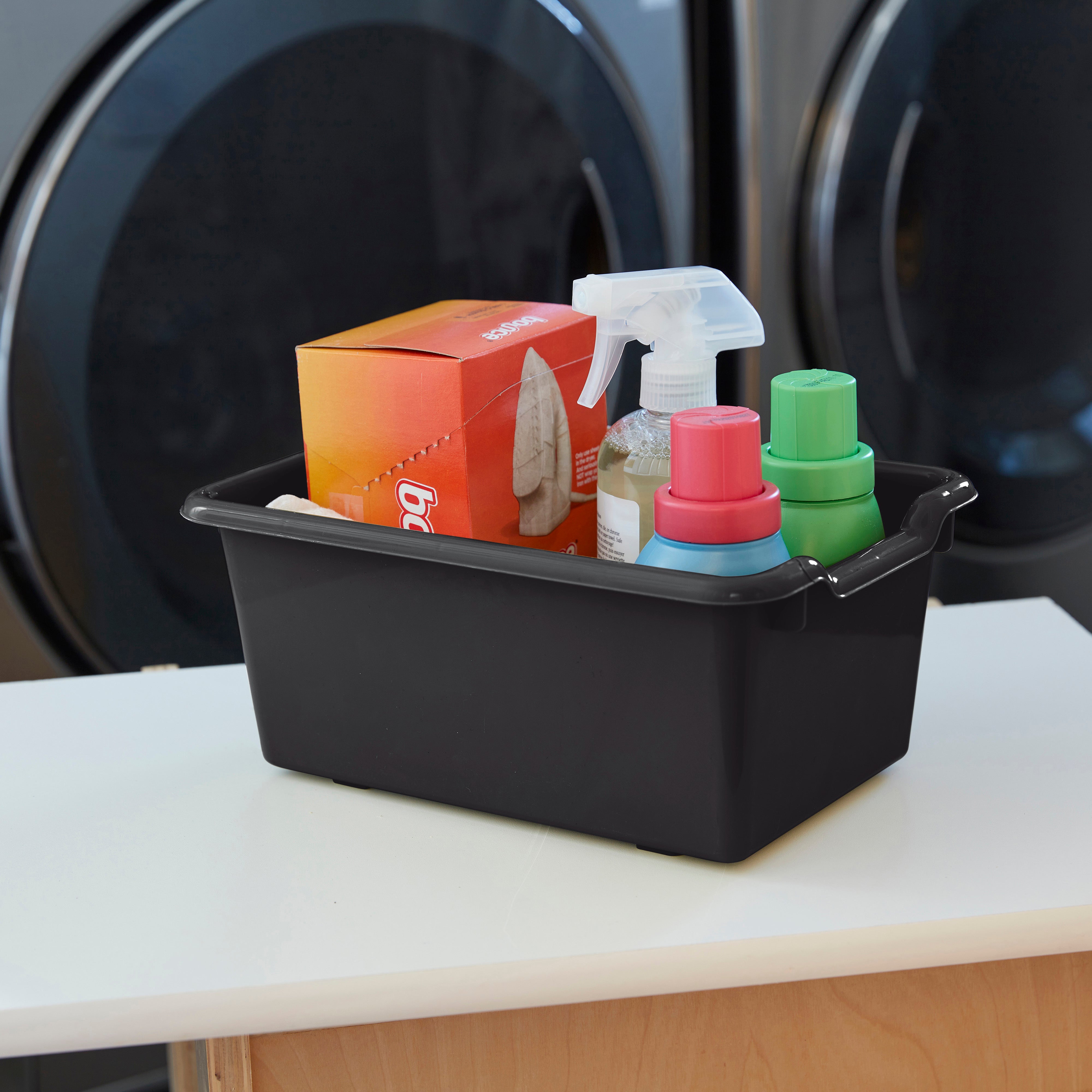 Scoop Front Storage Bins, Multipurpose Organization, 5-Pack