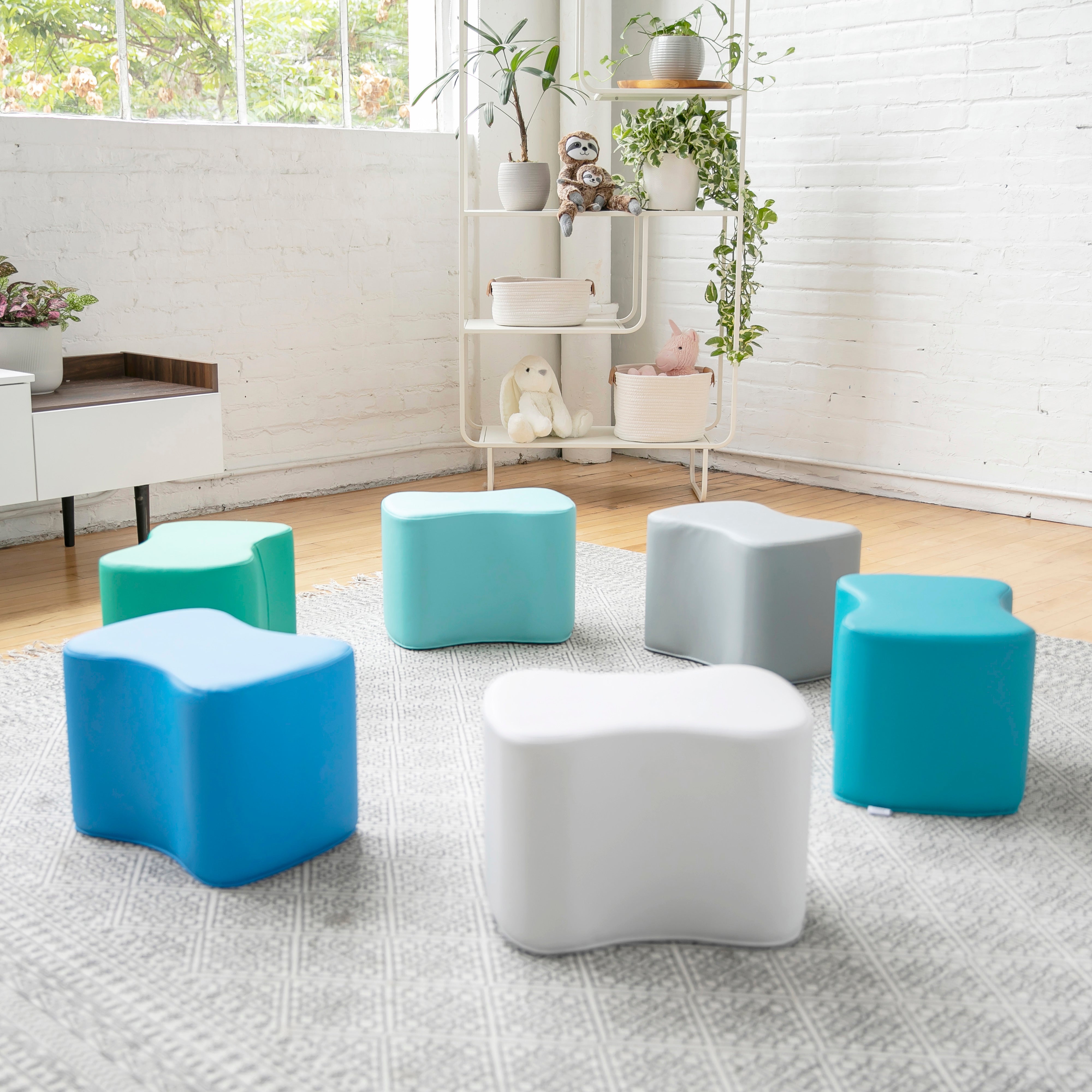 Toddler Modular Stool Set, 6-Piece