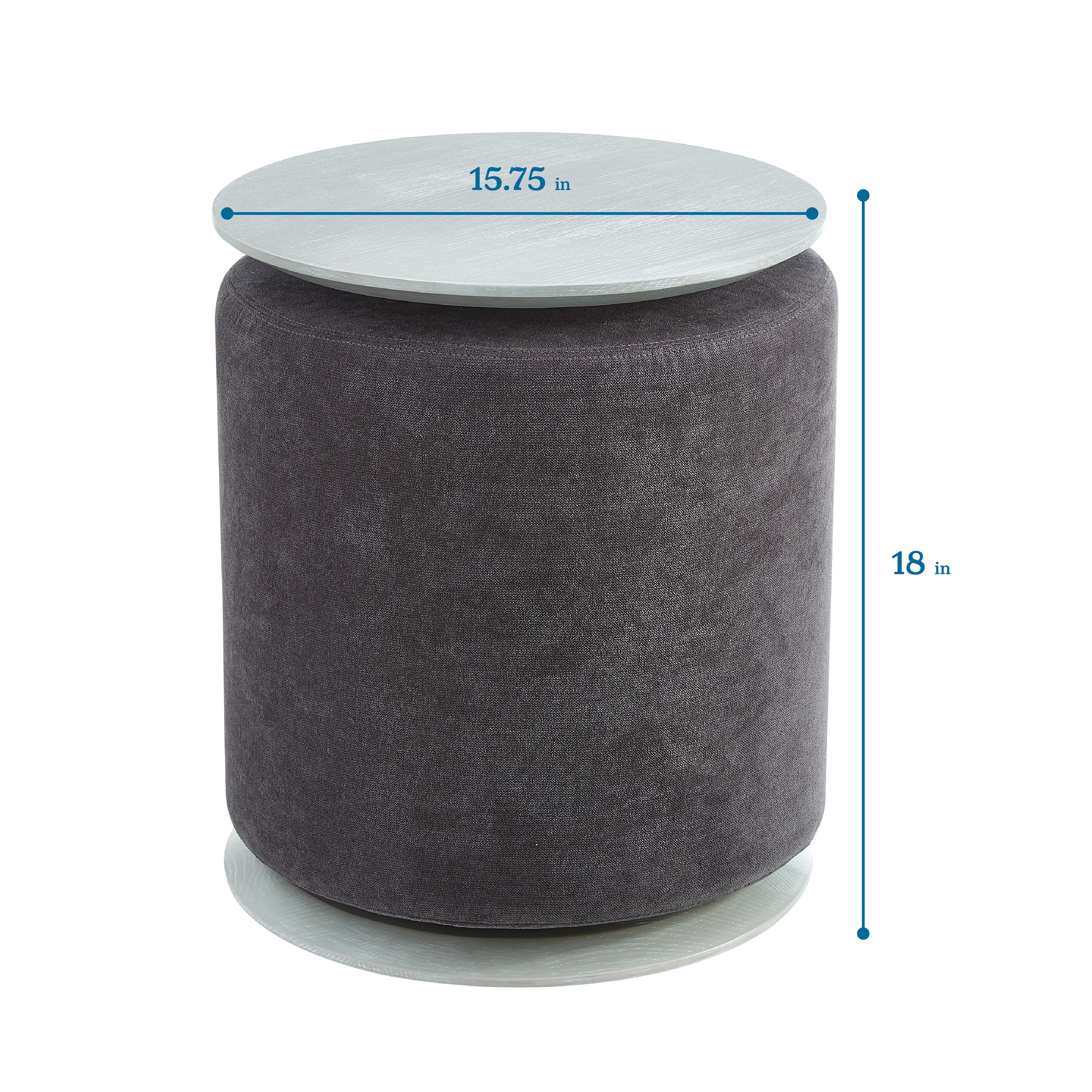 Ashwood Table with Fabric Ottoman, 2-Piece