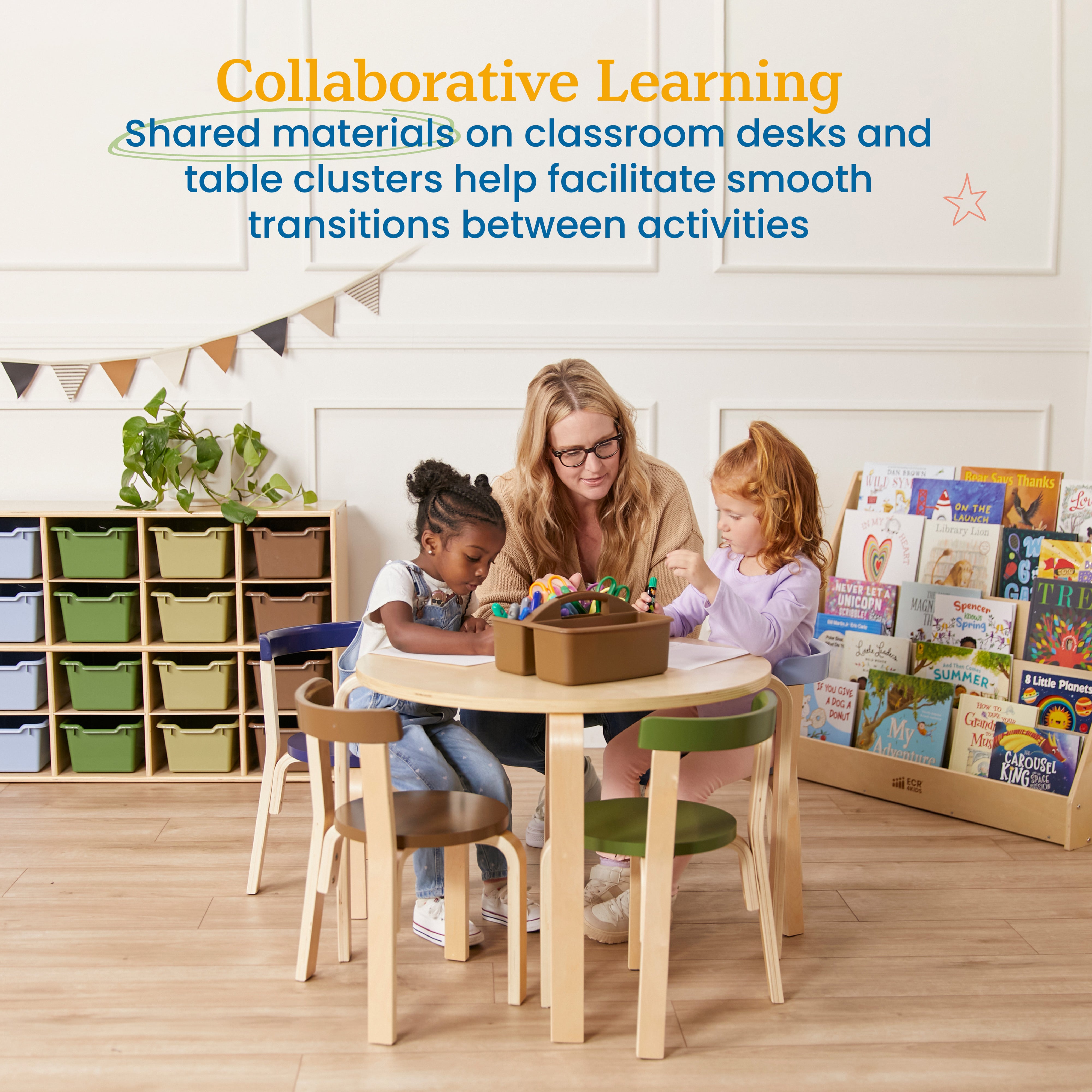 3-Compartment Storage Caddy, 6-Pack