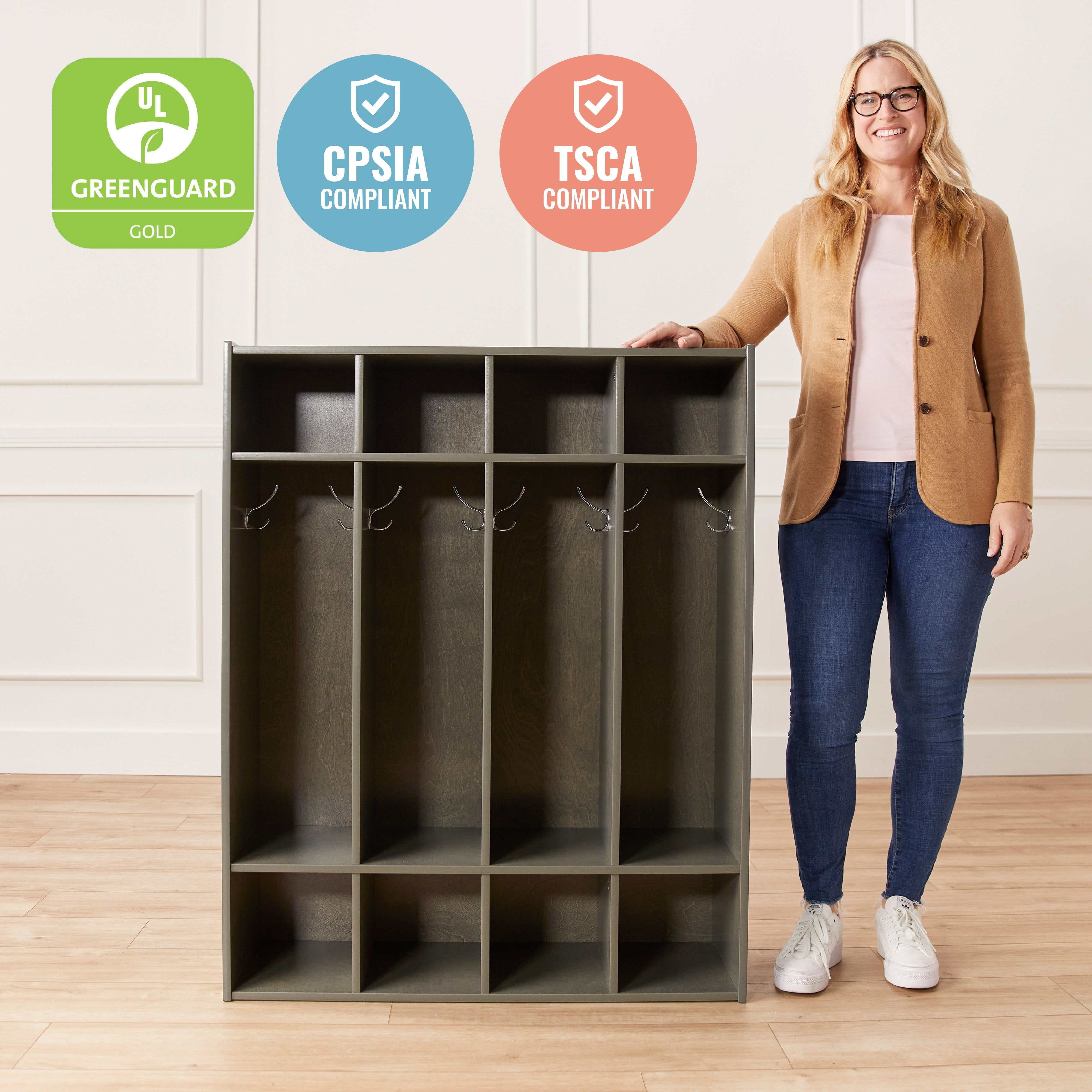 Streamline 4-Section Coat Locker