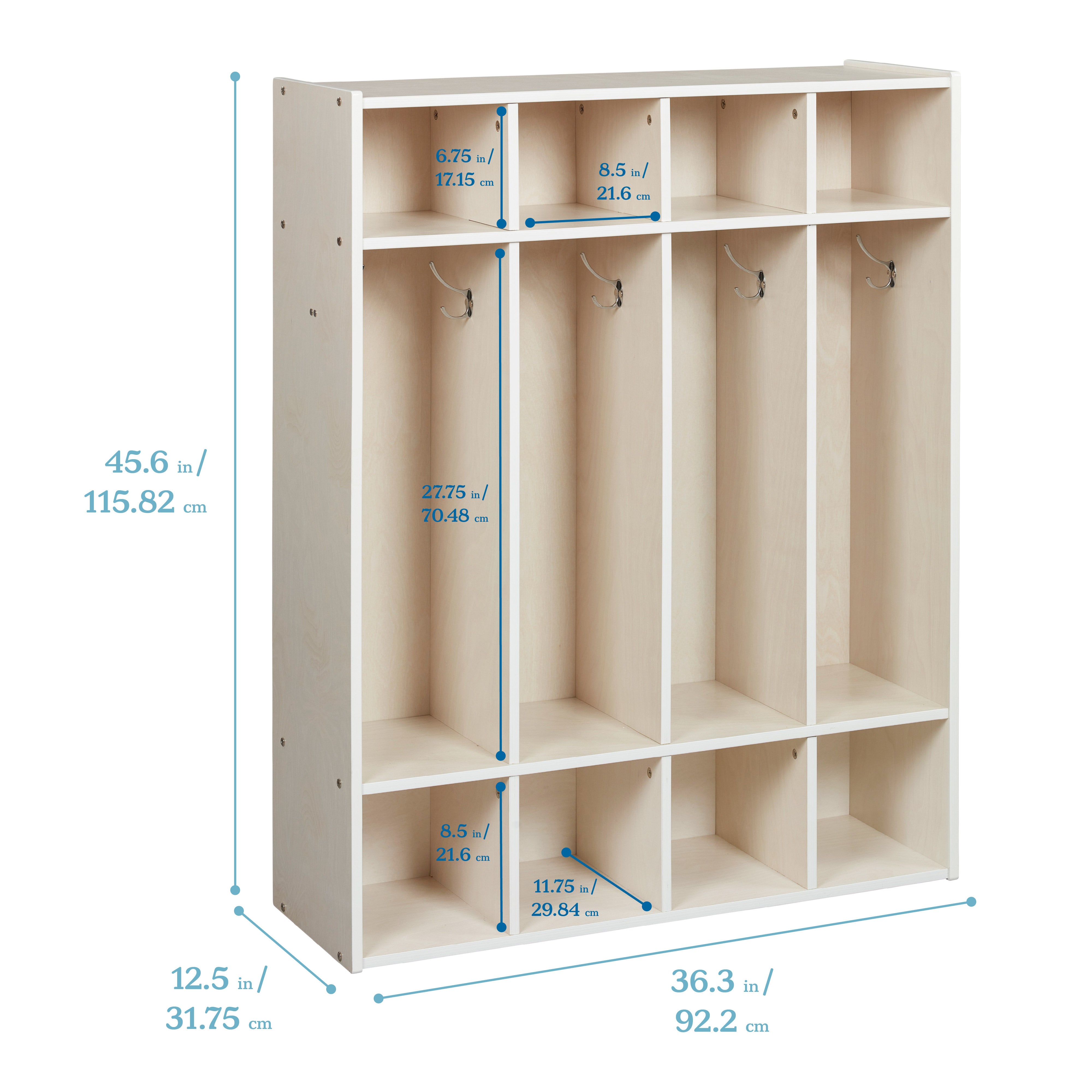 Streamline 4-Section Coat Locker