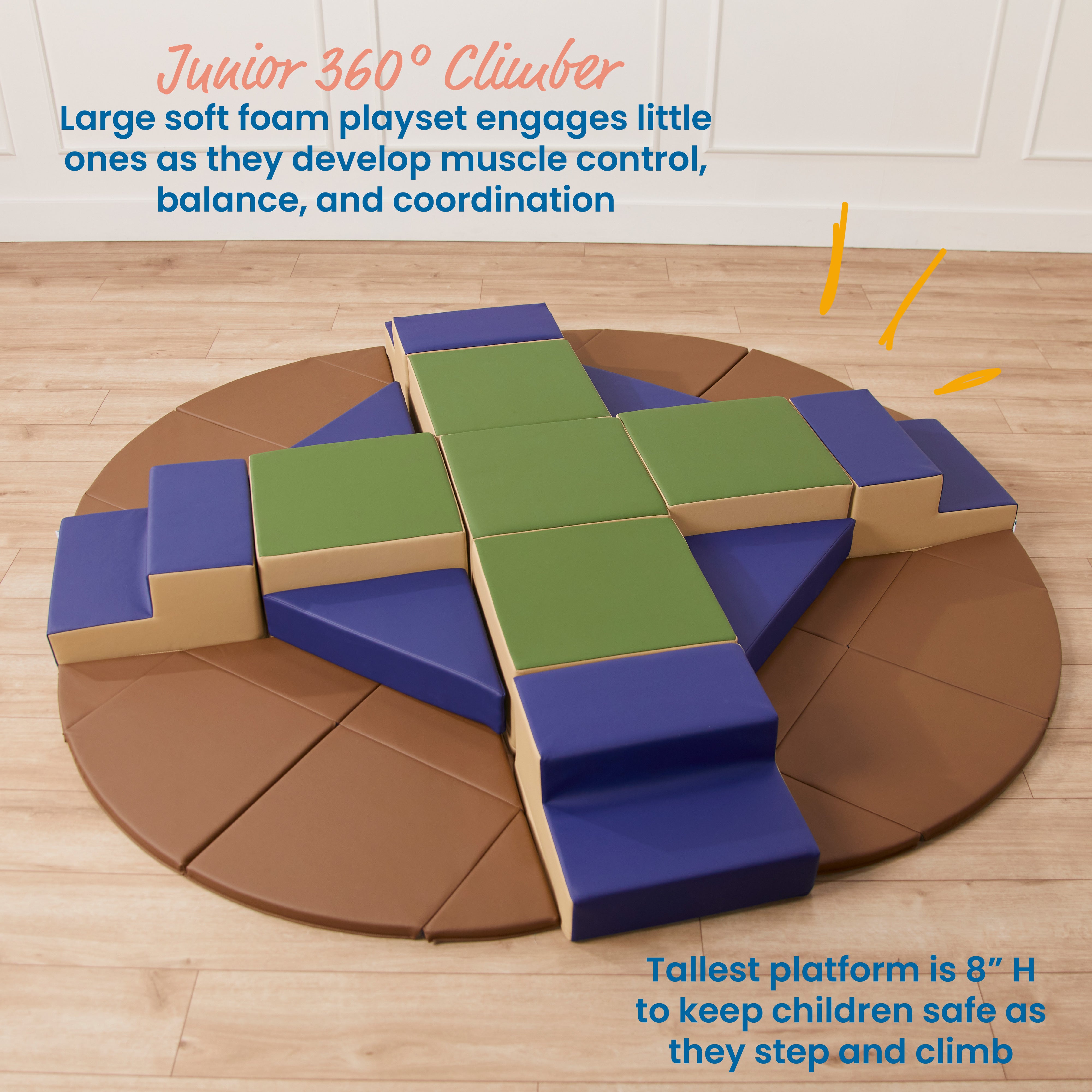 Junior Adventurer's Summit with Steps, 17-Piece