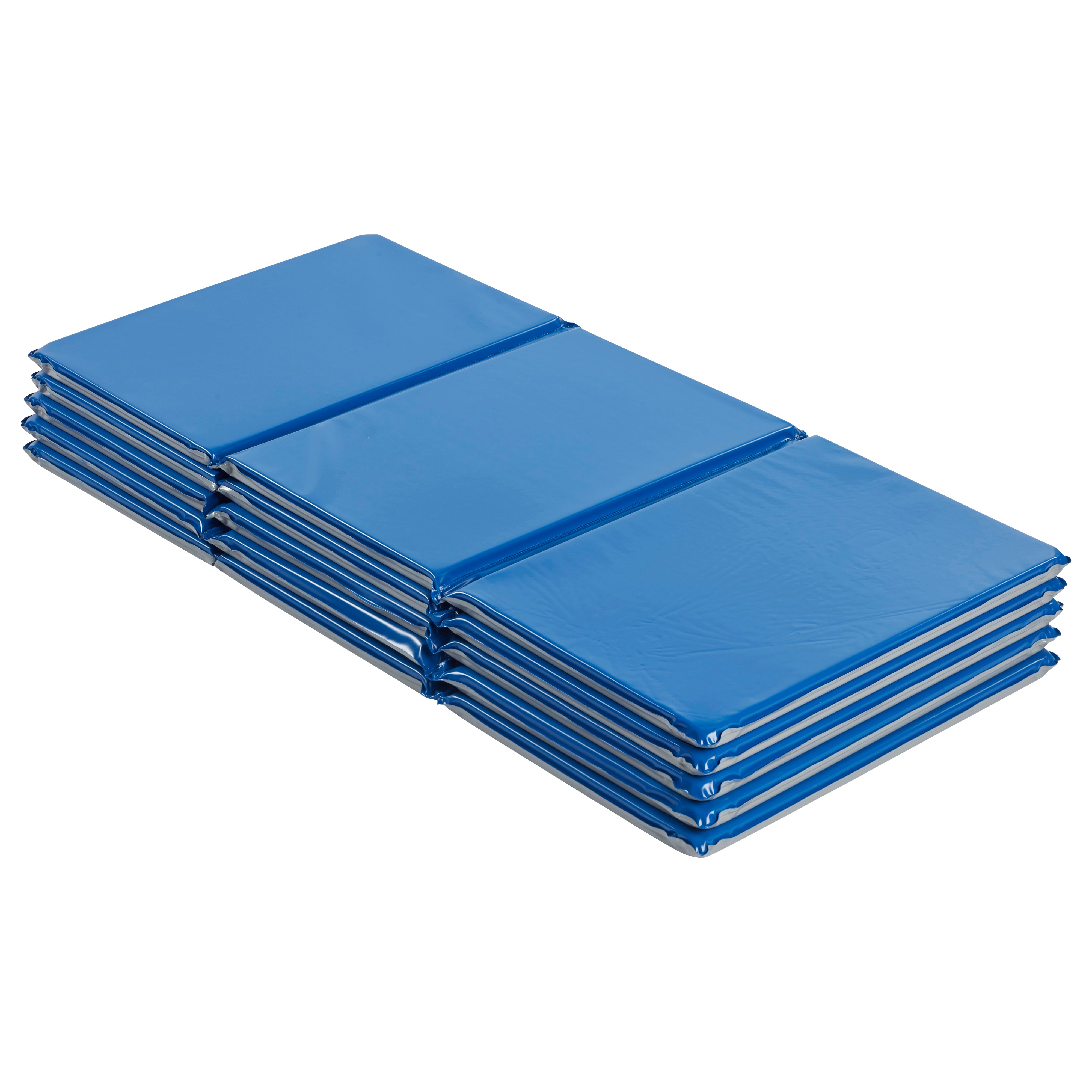 Everyday Folding Rest Mat, 3-Section, 1in, 5-Pack