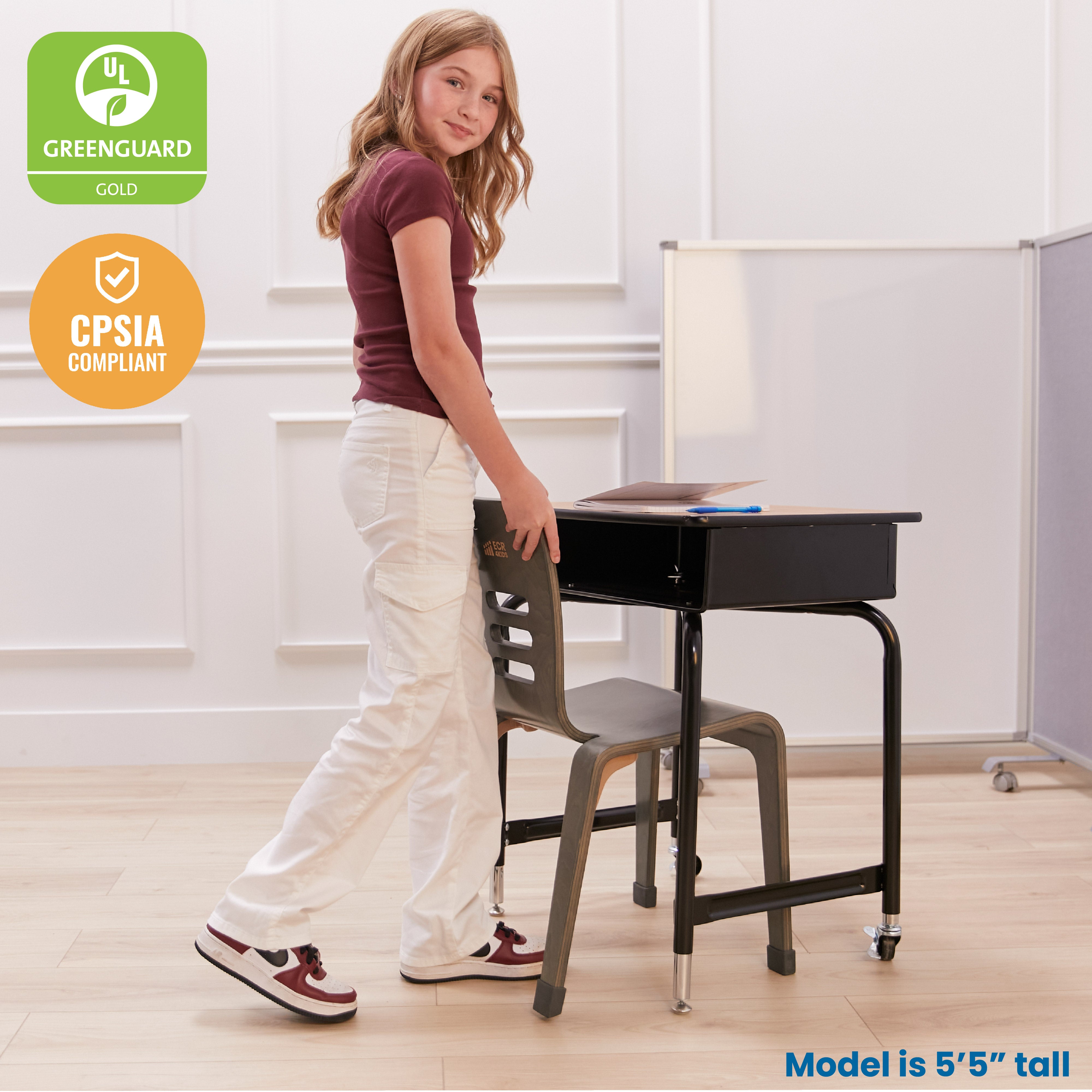 Bentwood Chair, 16in Seat Height, 2-Pack