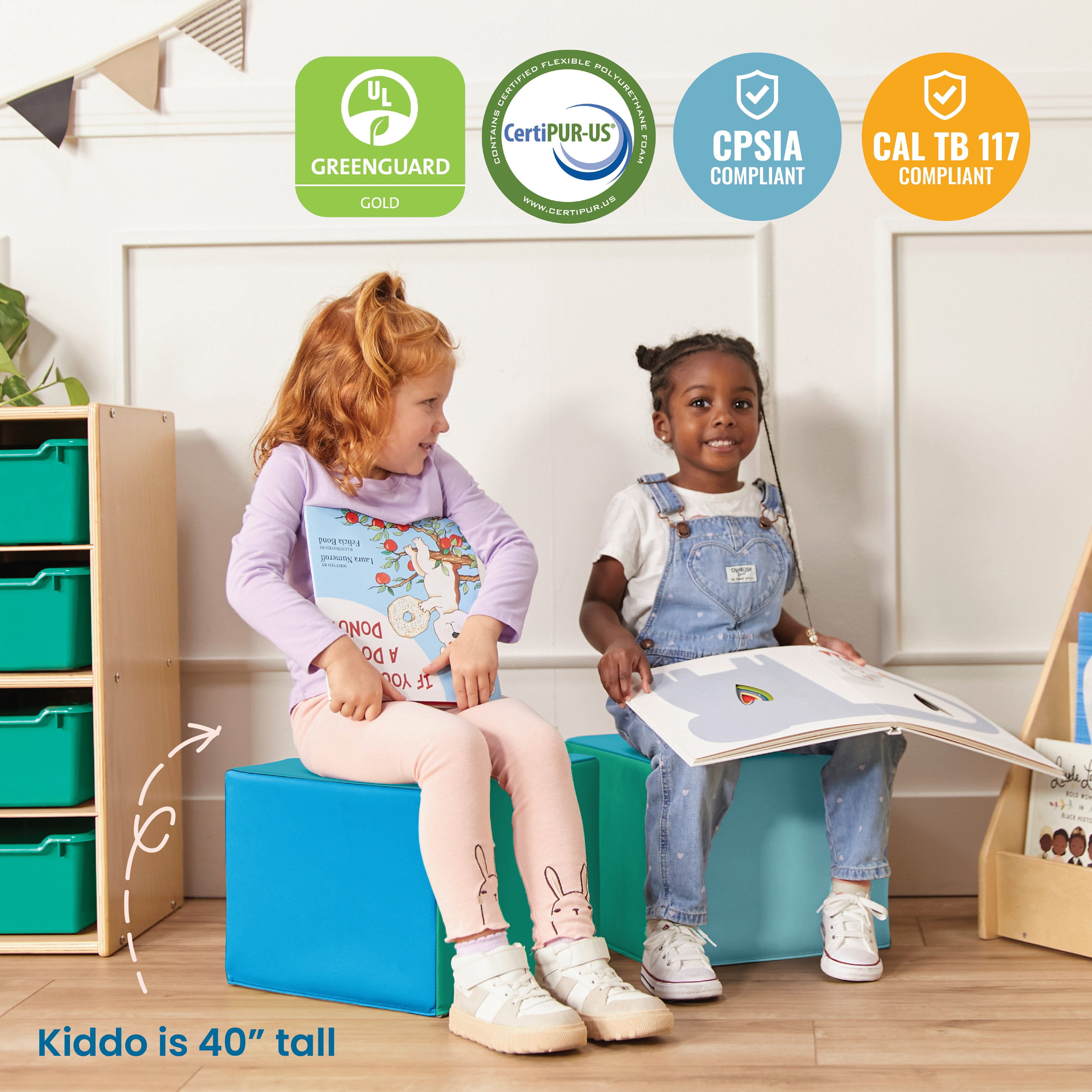 Cozy Cube with Handle Seating Set, 5-Piece