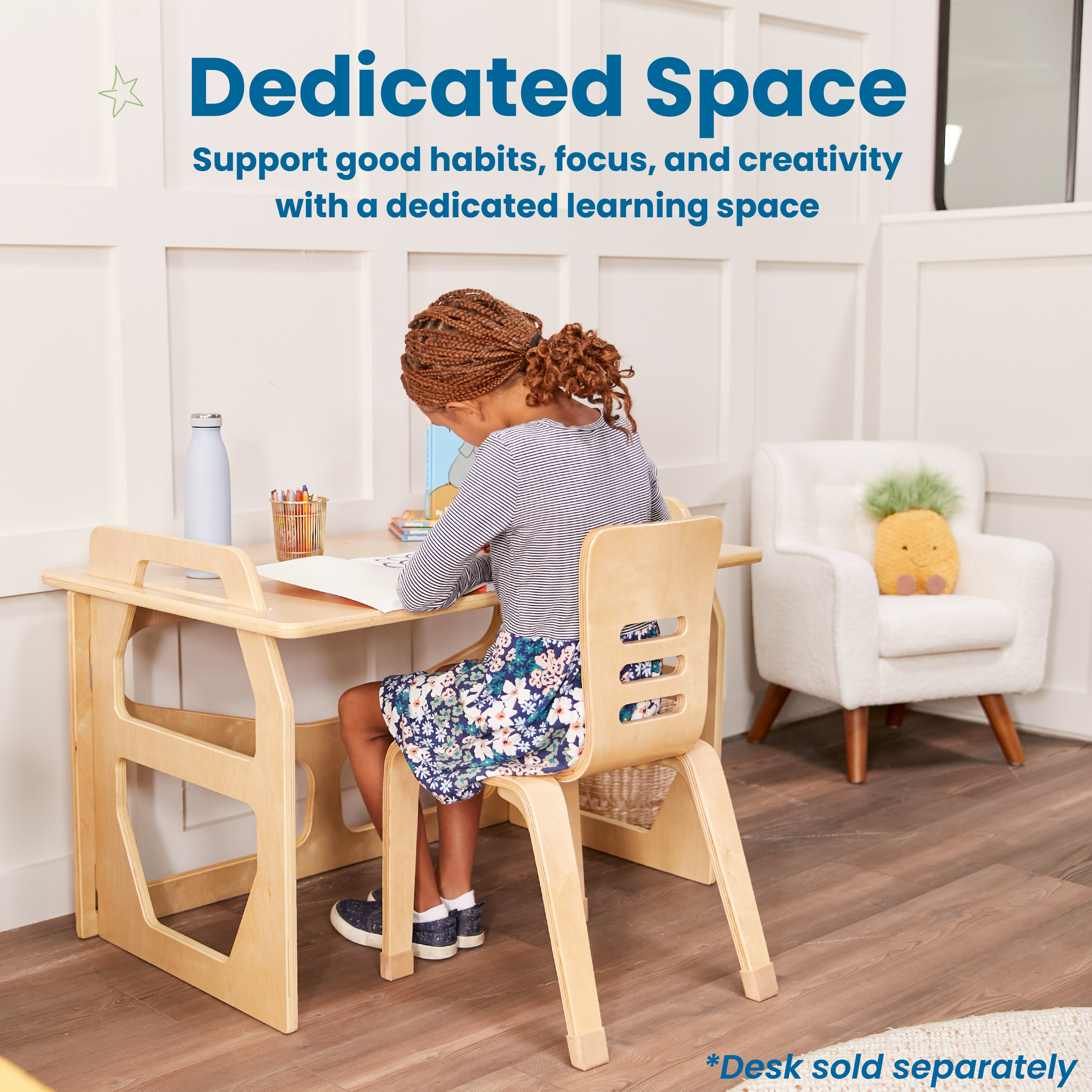 Bentwood Chair, 14in Seat Height, 2-Pack