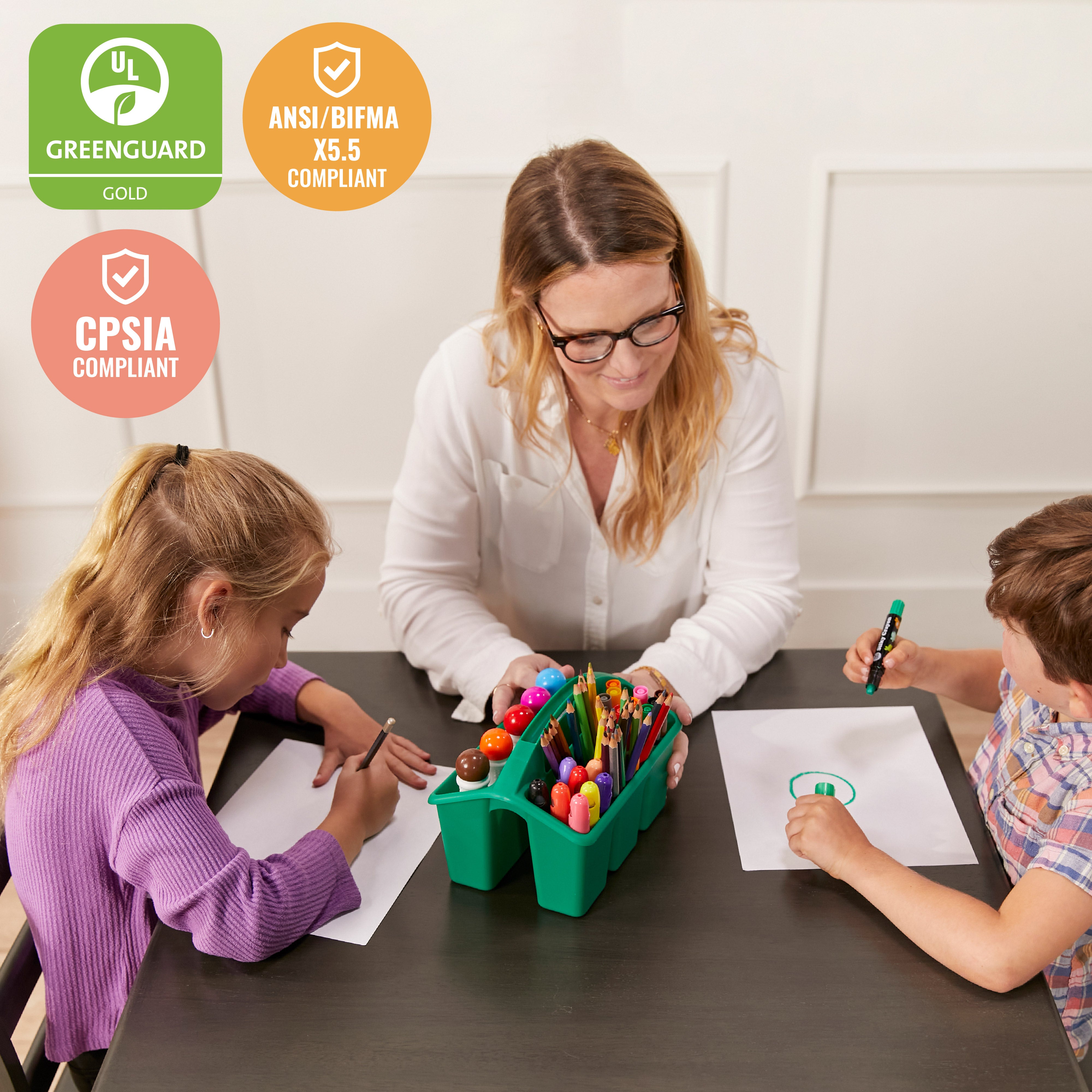 30in Square Hardwood Table with 22in Legs