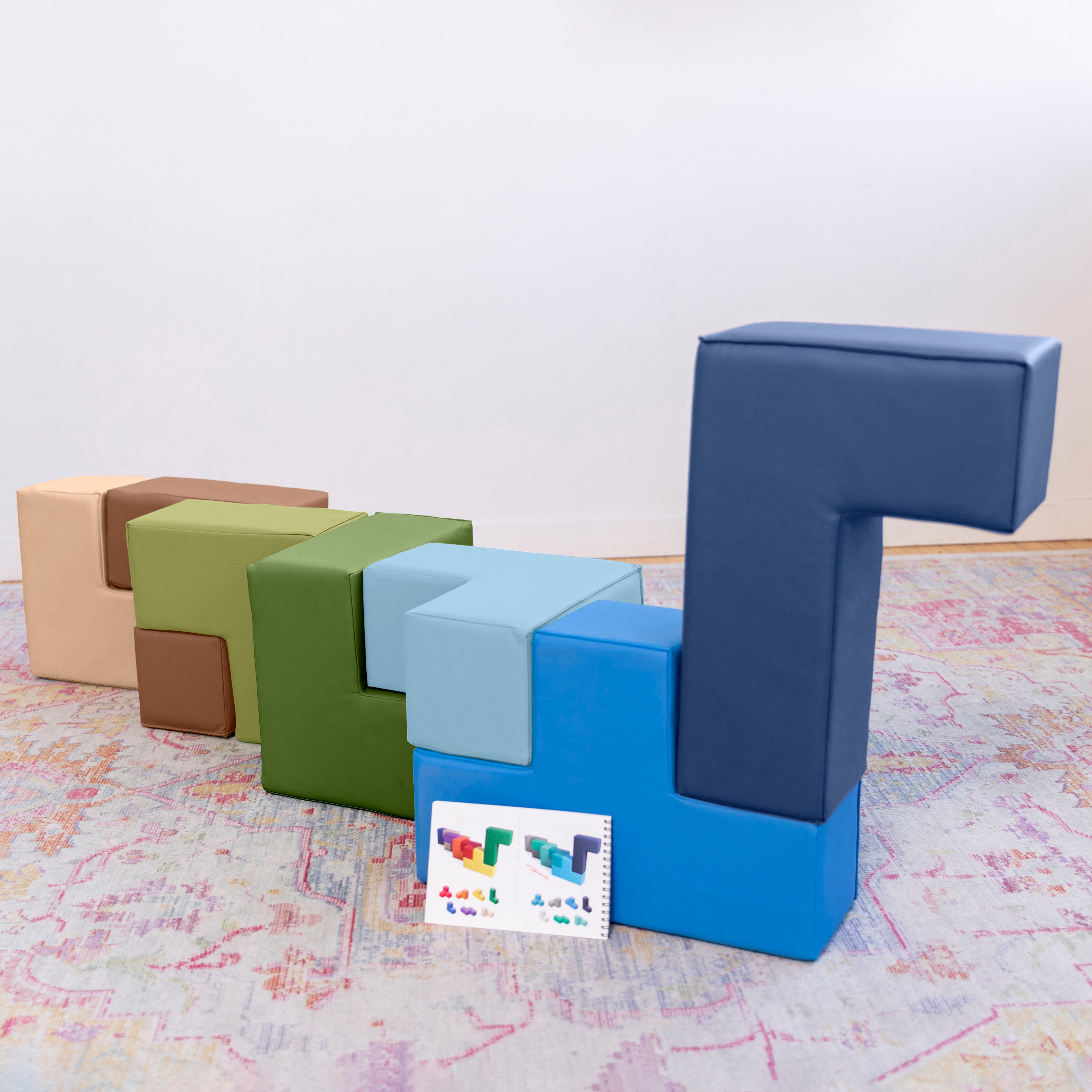 SoftZone Brainy Building Blocks, 7-Piece