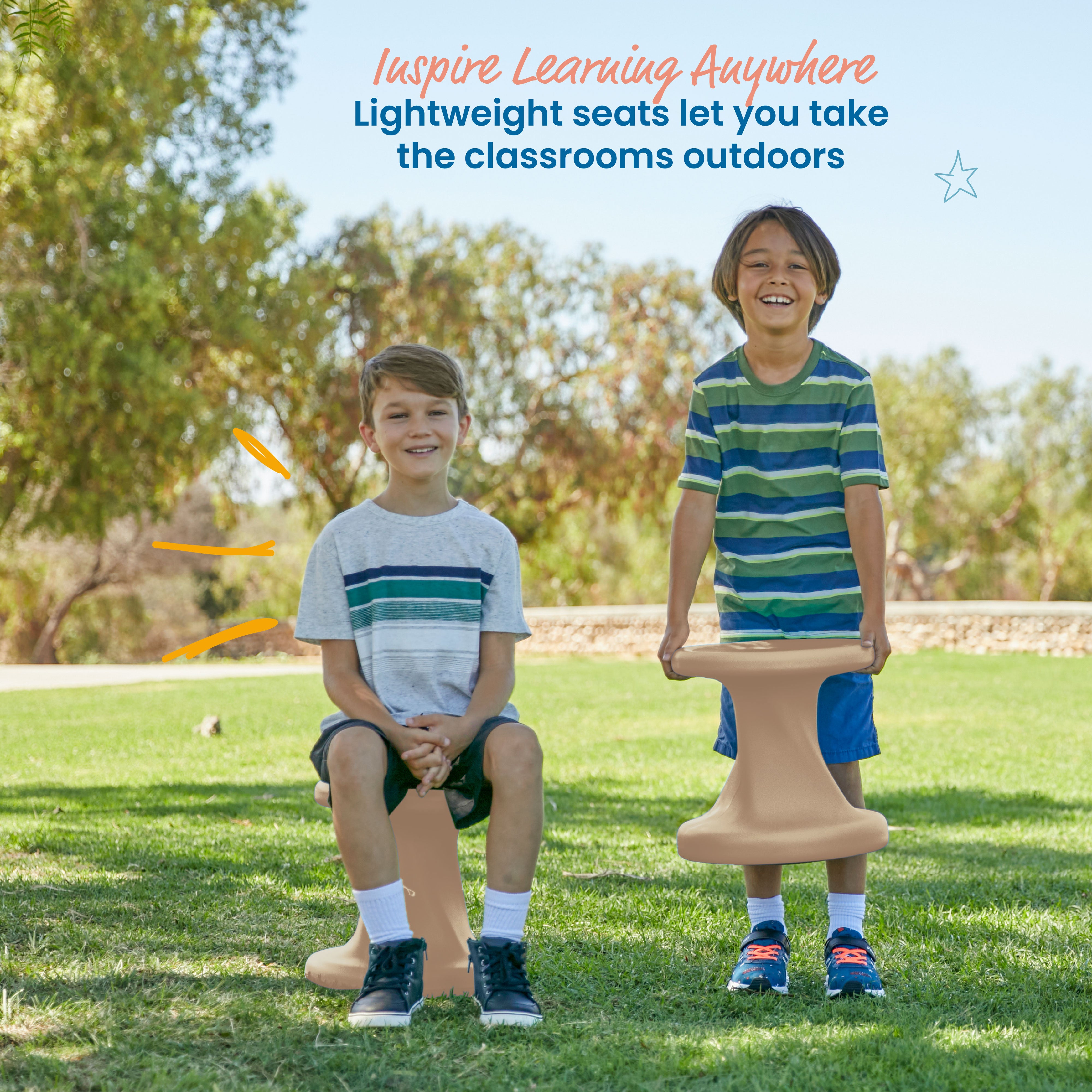 Twist Wobble Stool, 14in Seat Height