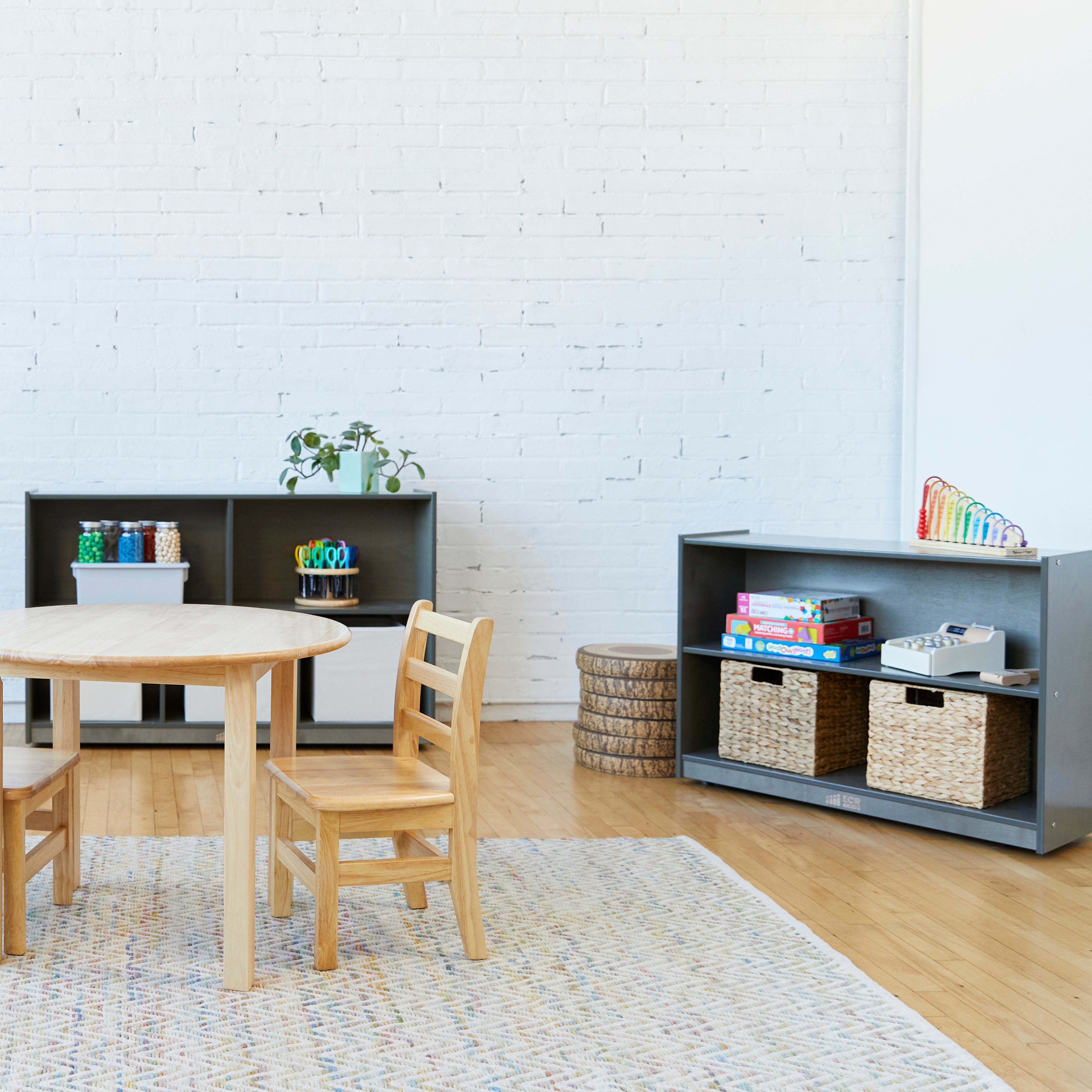 2-Shelf Mobile Storage Cabinet