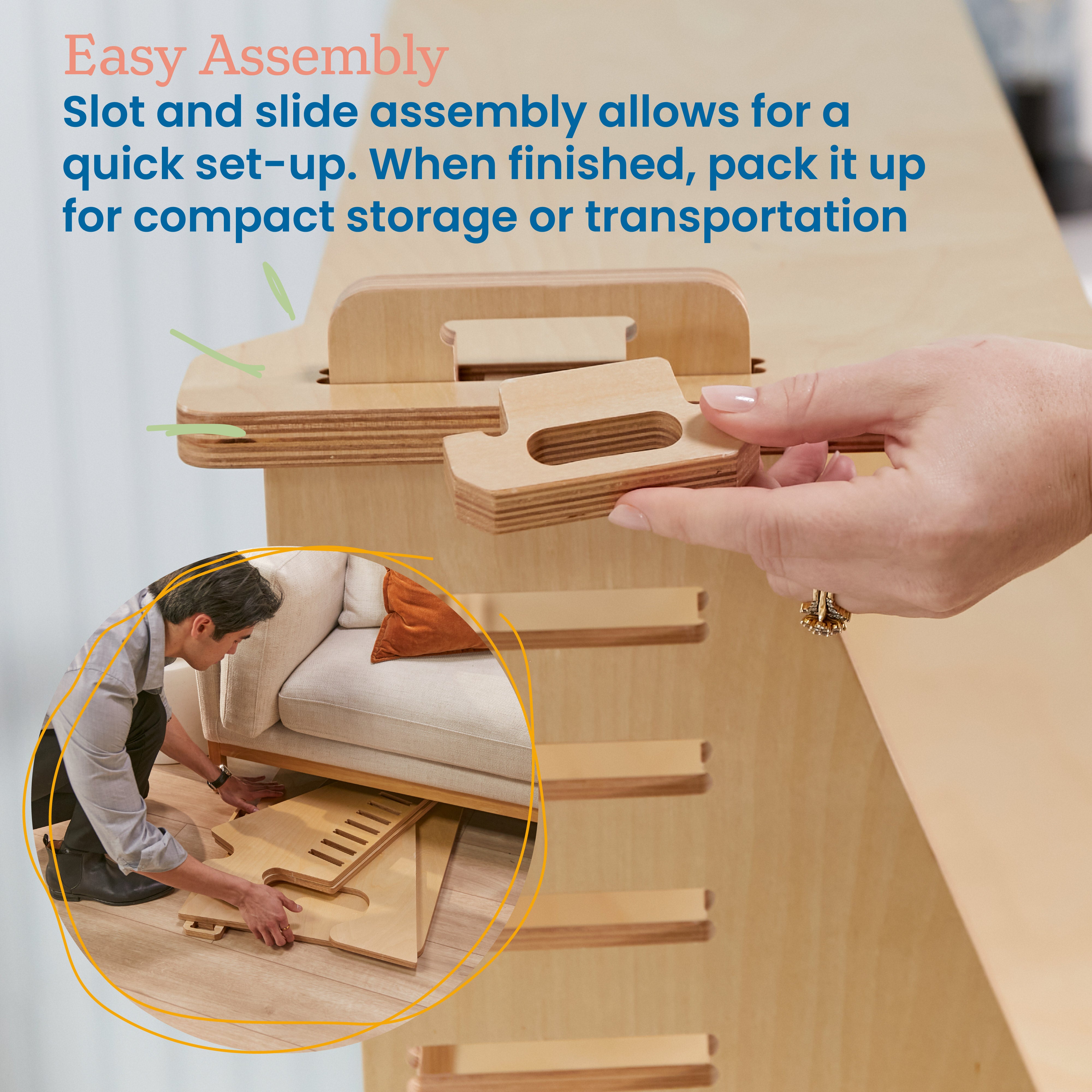 Maker's Puzzle Sit or Stand Desk