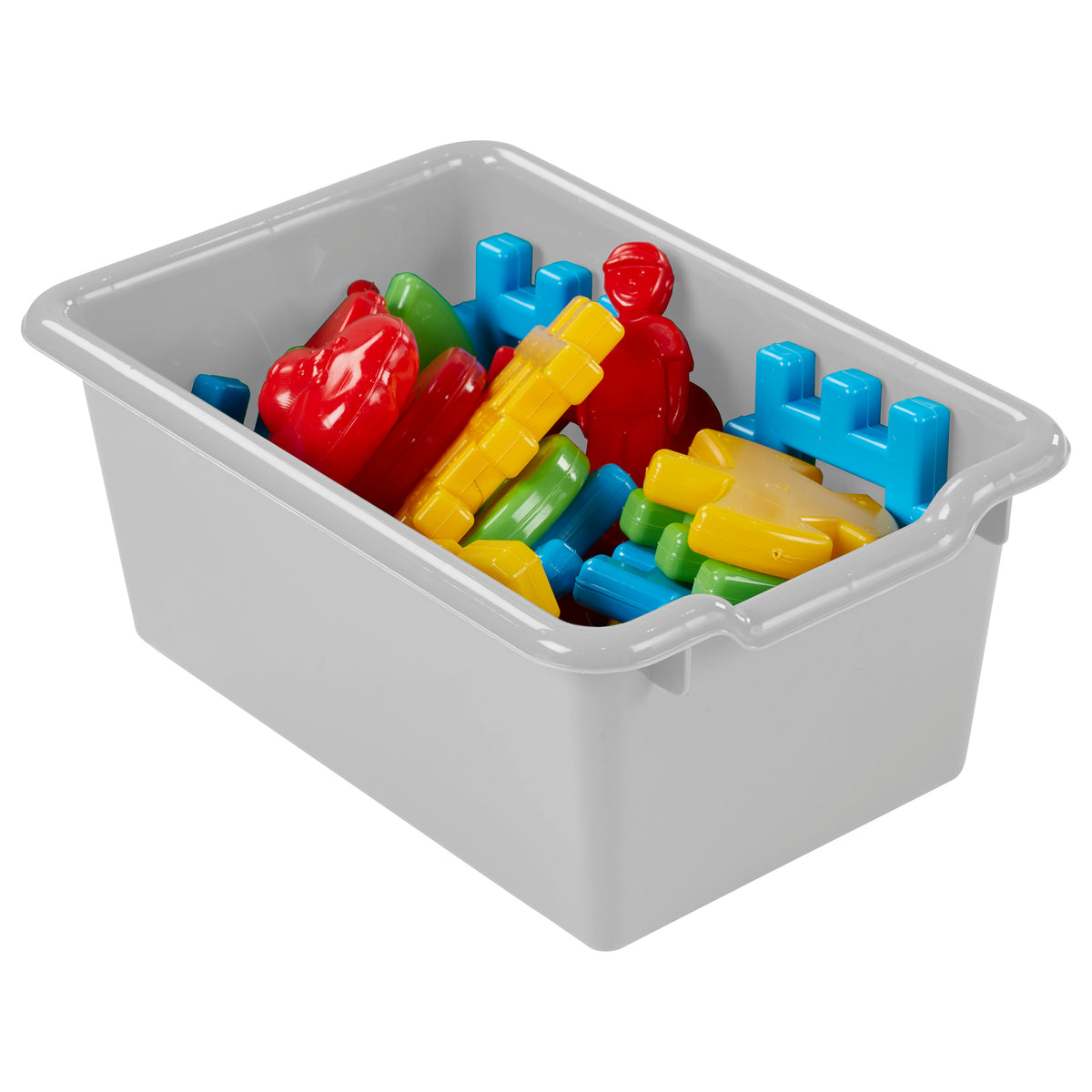 Scoop Front Plastic Storage Bins, 20-Piece