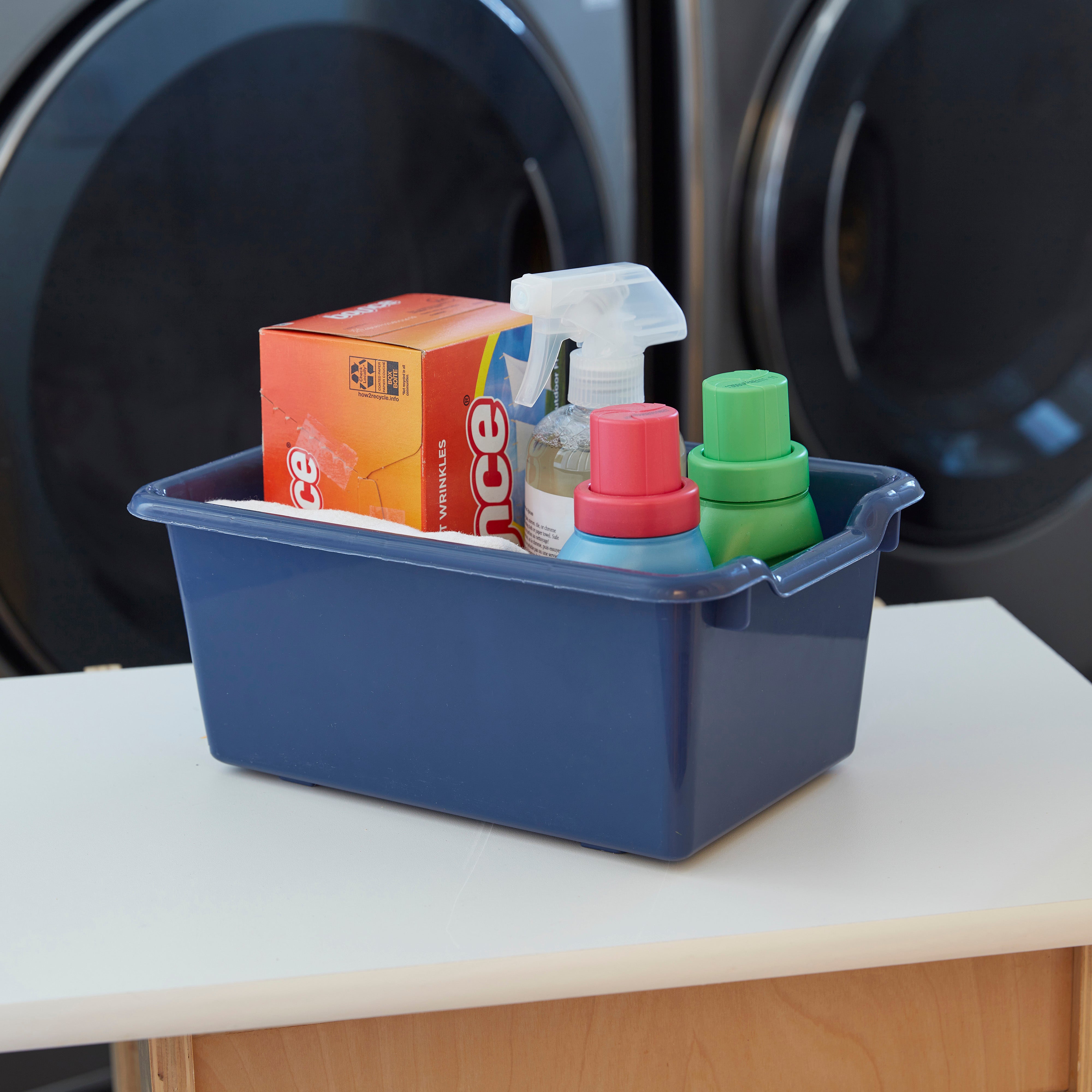 Scoop Front Plastic Storage Bins, 15-Piece