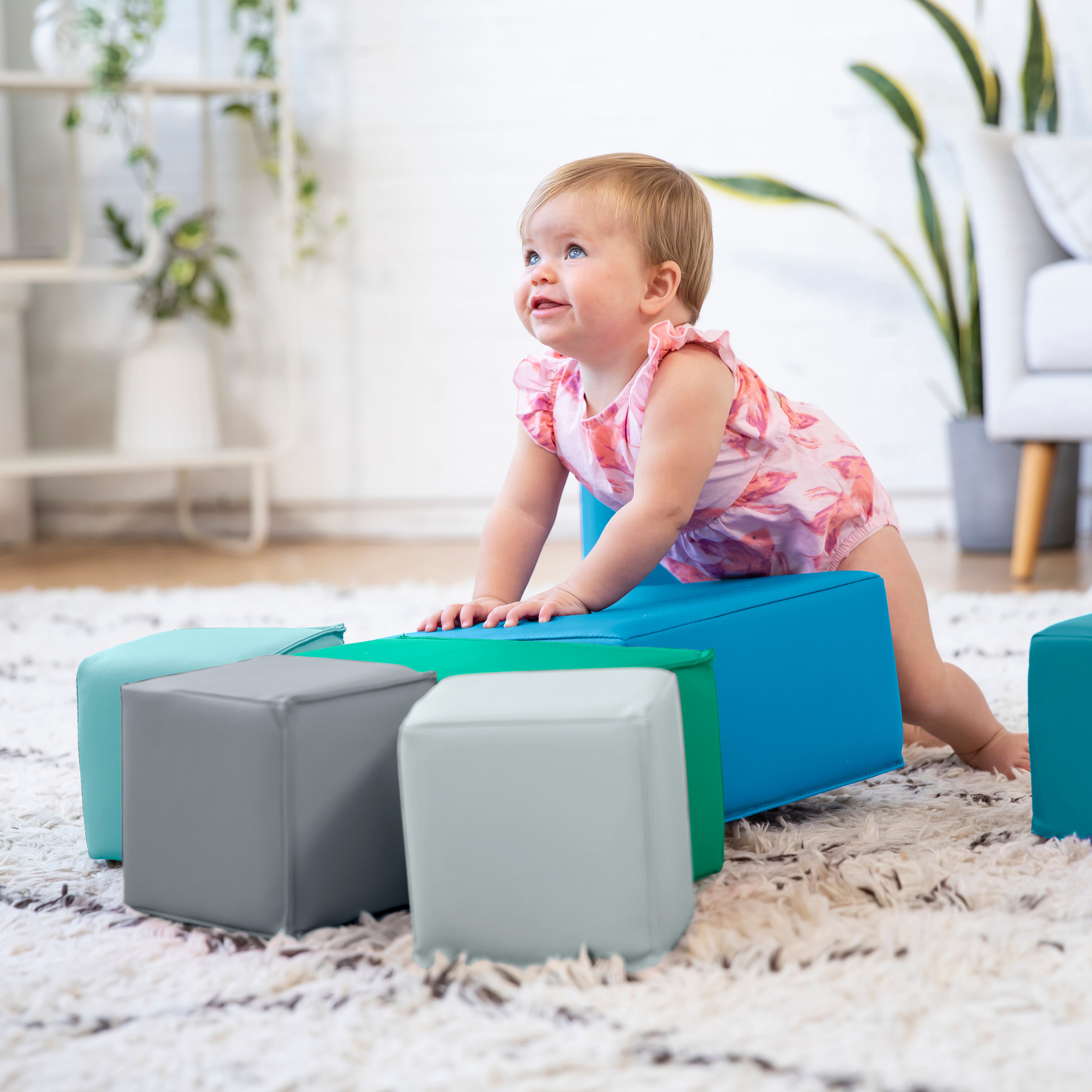 Toddler Foam Building Blocks, 7-Piece