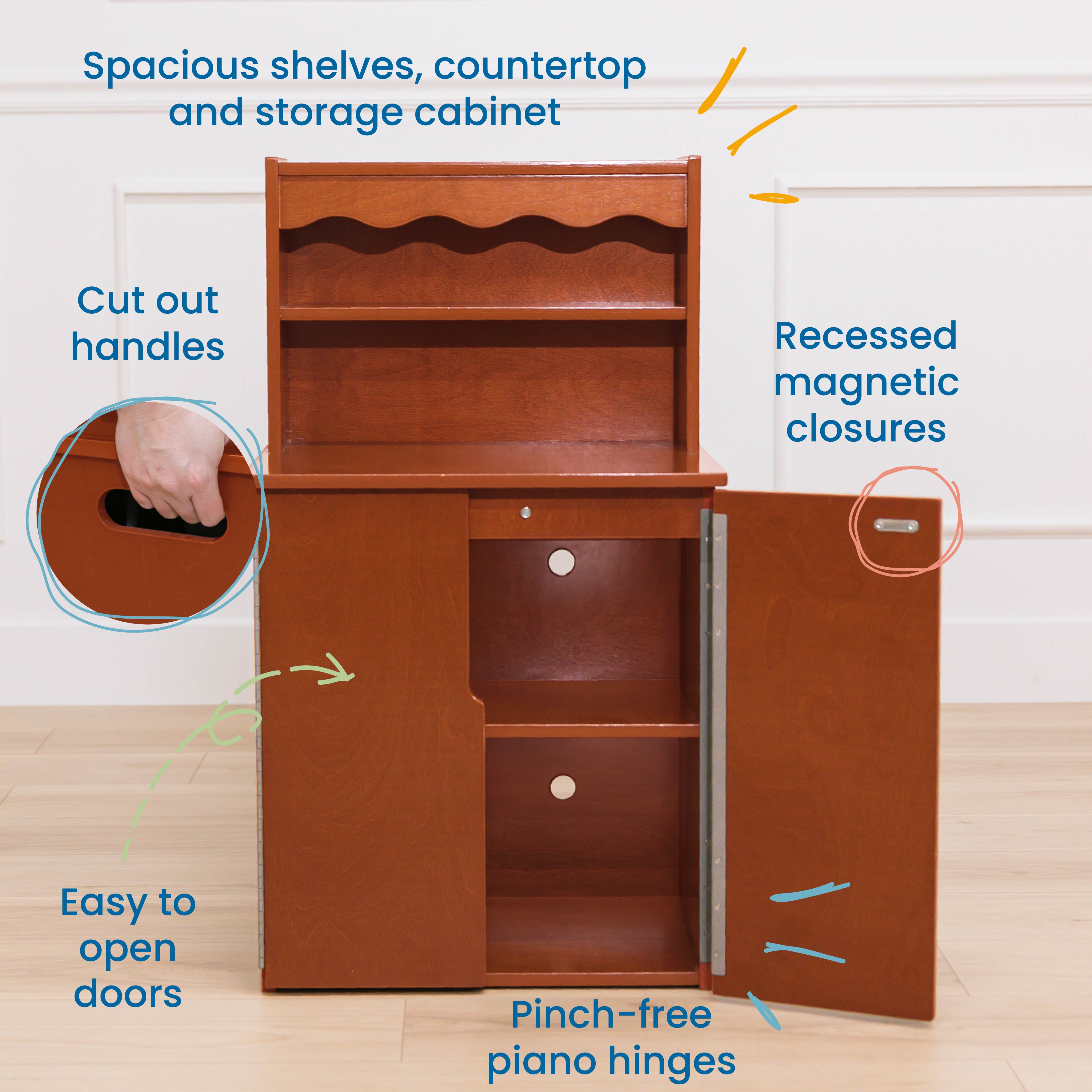 Play Kitchen Storage Cupboard